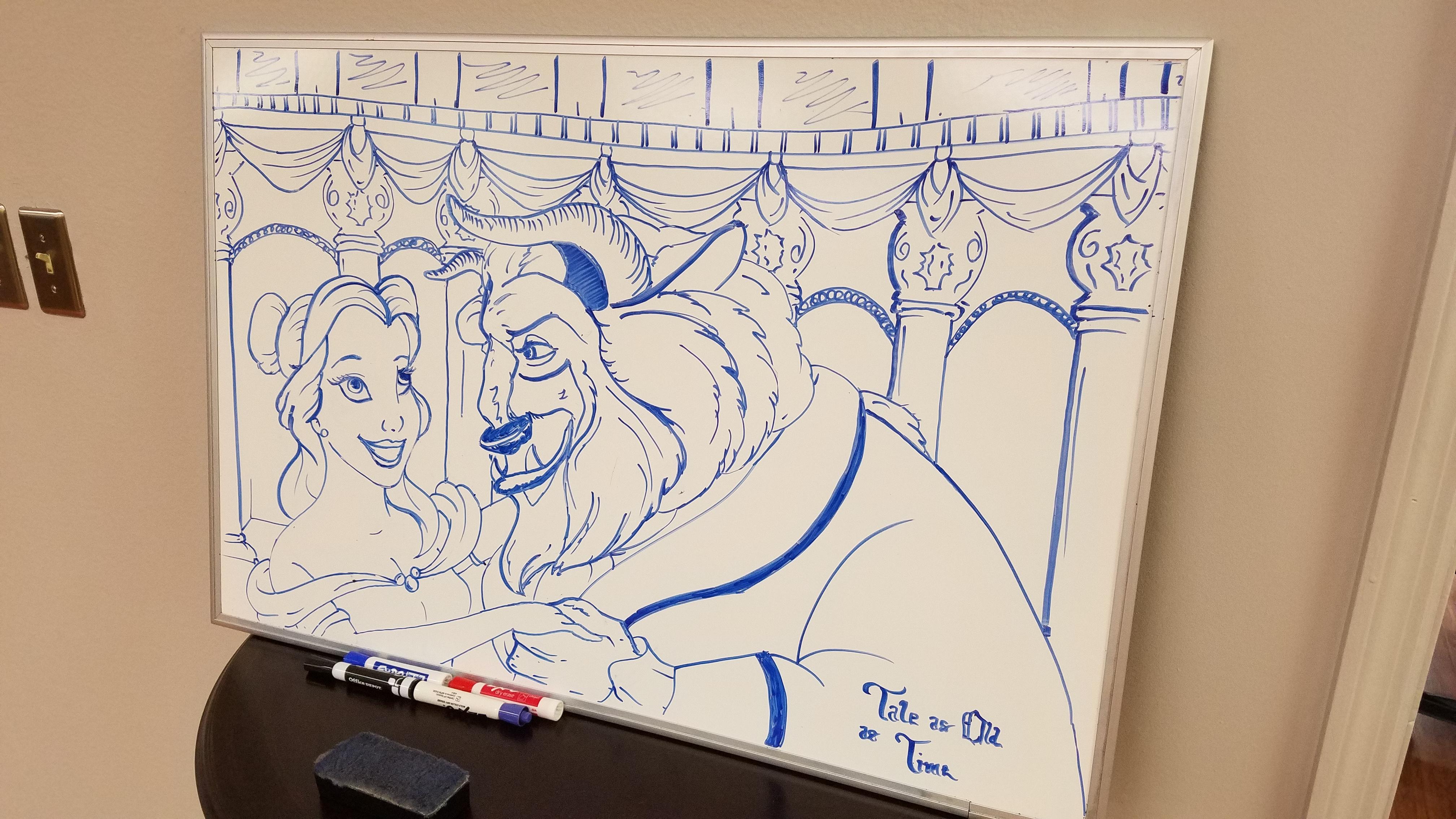 I'm the fellow that does the whiteboard drawings at my office. Wanted