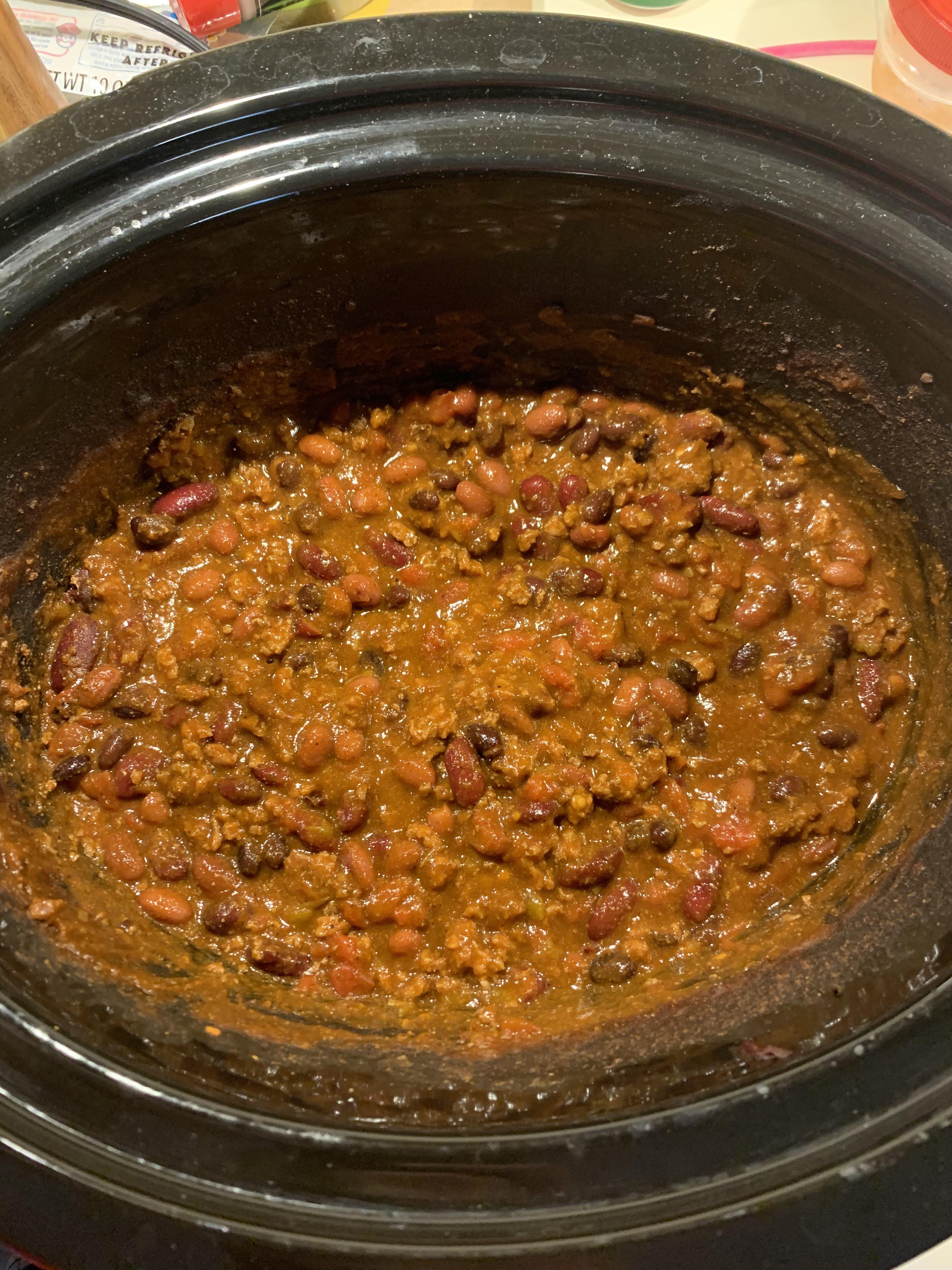 First Chili of fall! r/slowcooking