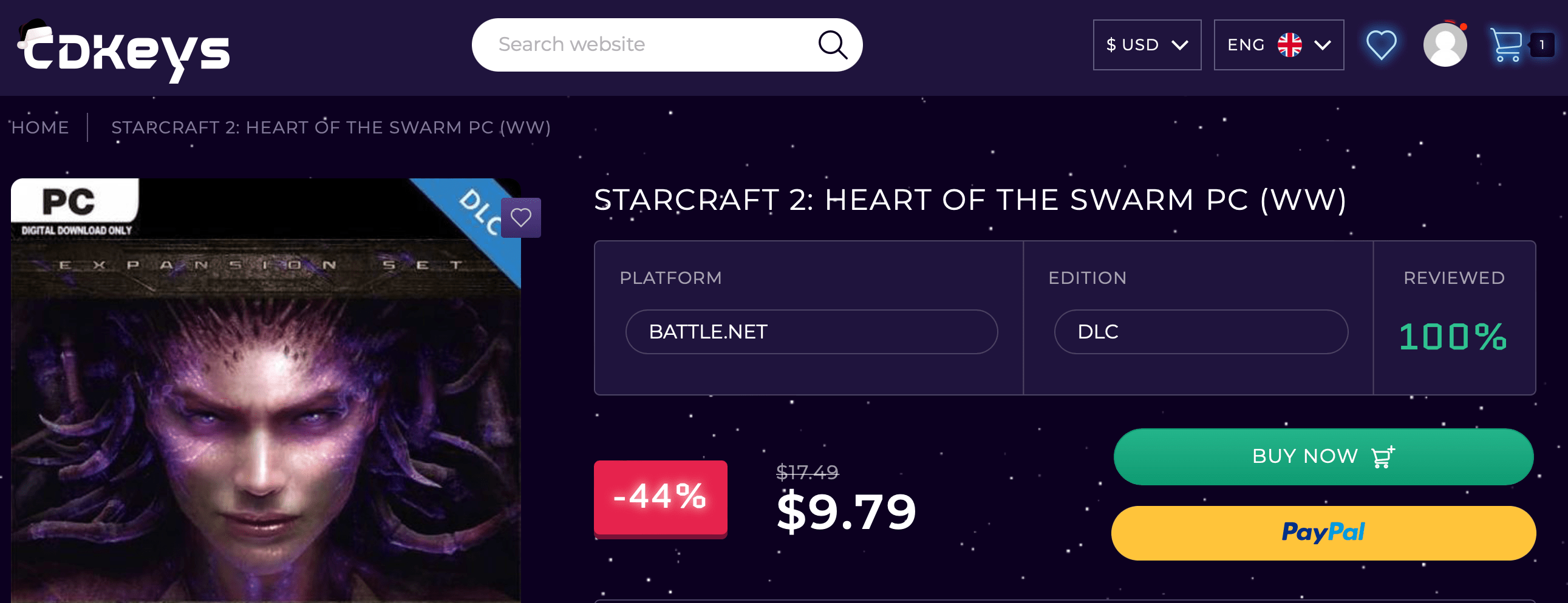 Is safe to buy on CDKeys? I want the HoS expansion but is 15 on