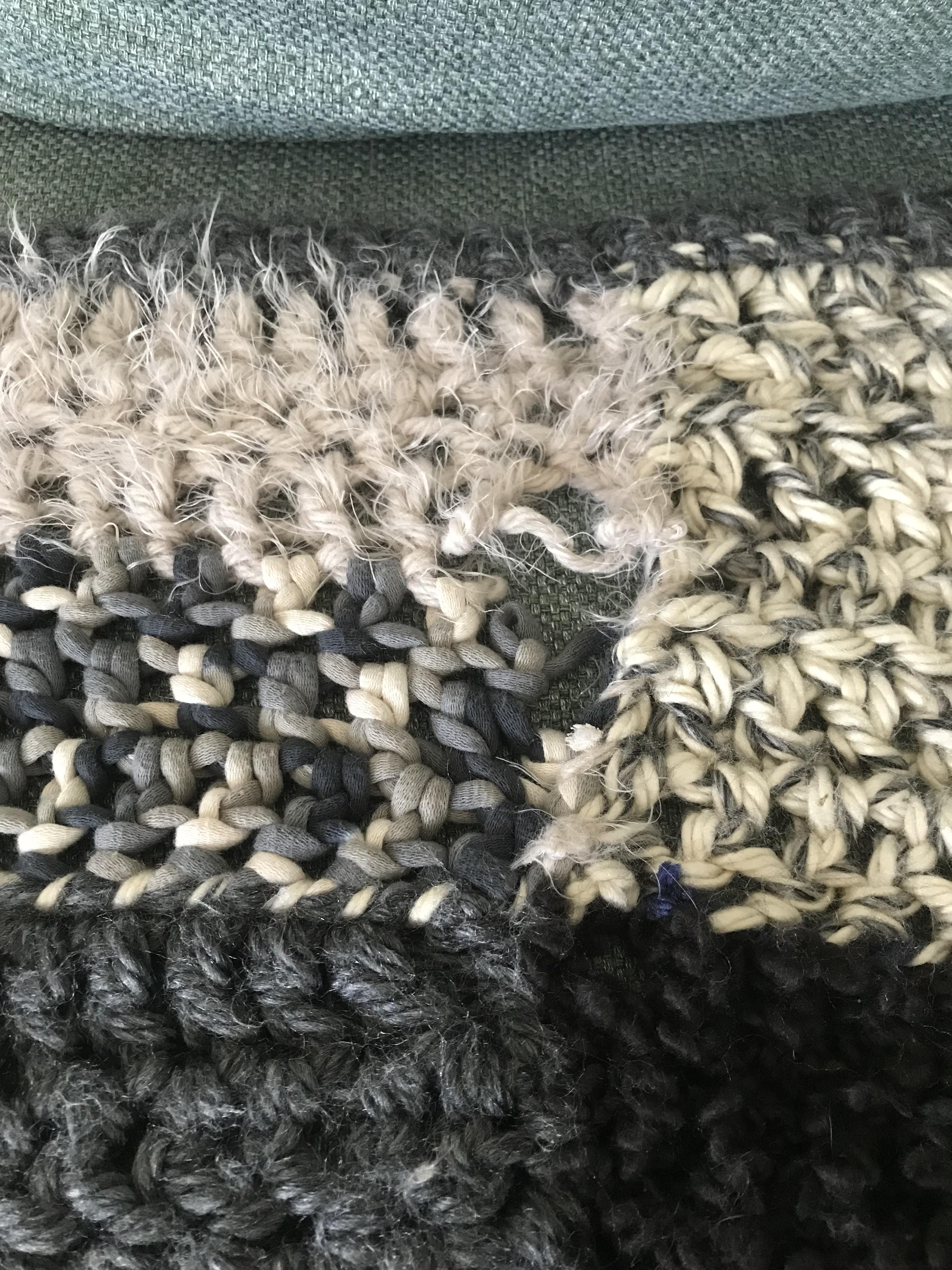 Can I get advice on how to fix stitches that came undone in my finished blanket? They are 2