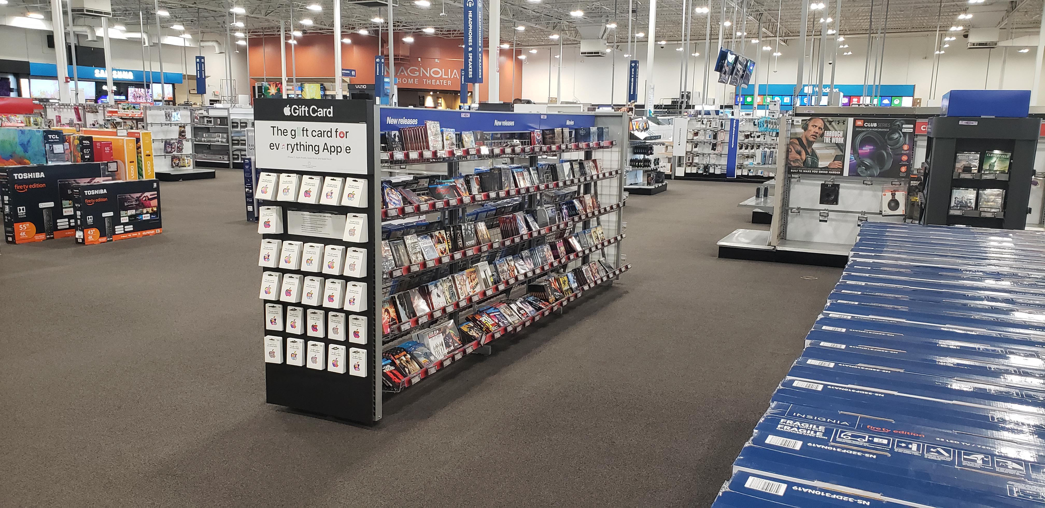 This is the entirety of my Best Buy's movie section. The day of