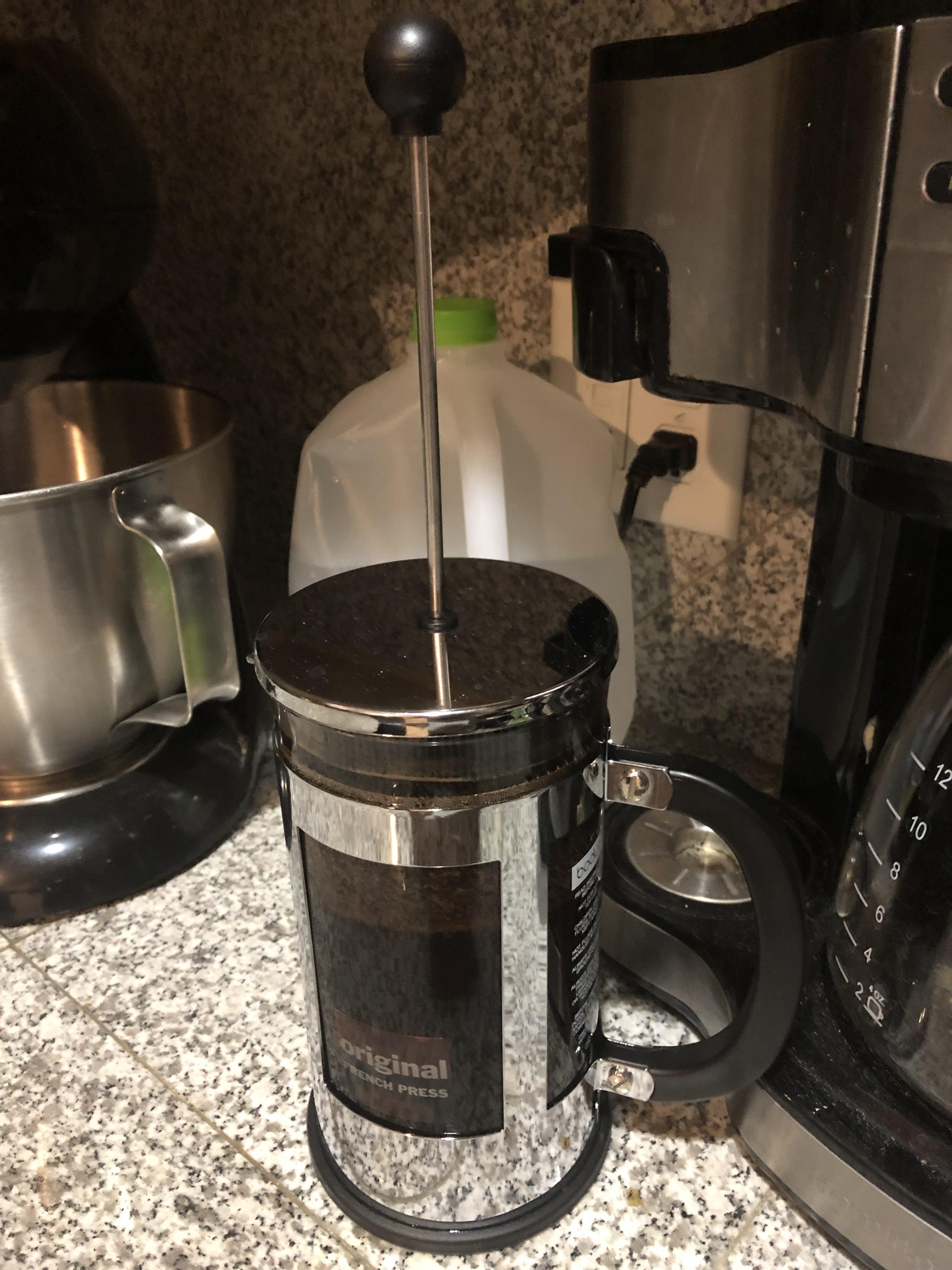 Finally “took the plunge” and bought a French press! First time doing