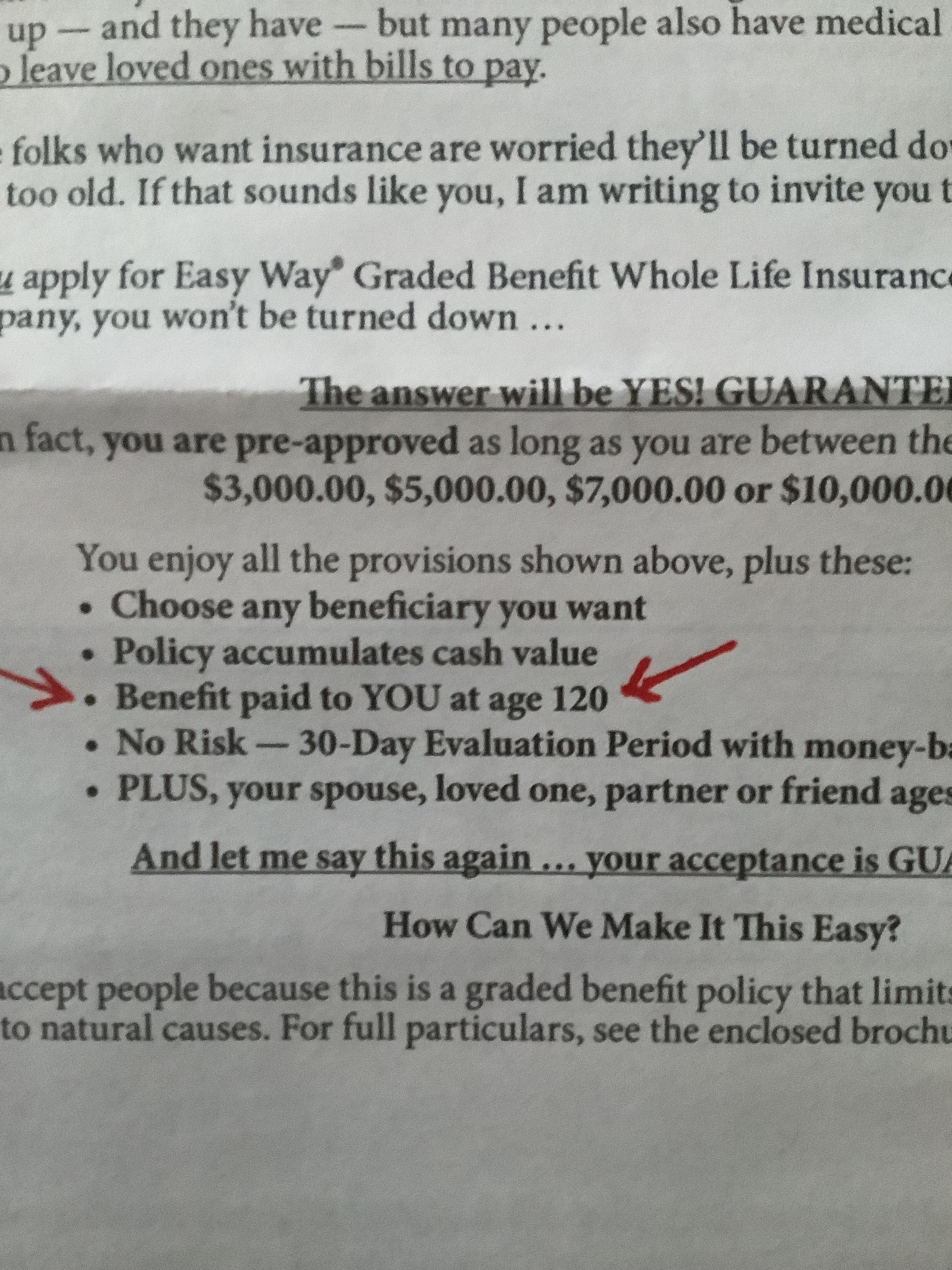 Saw someone else post about insurance. Thought I would add this ad for