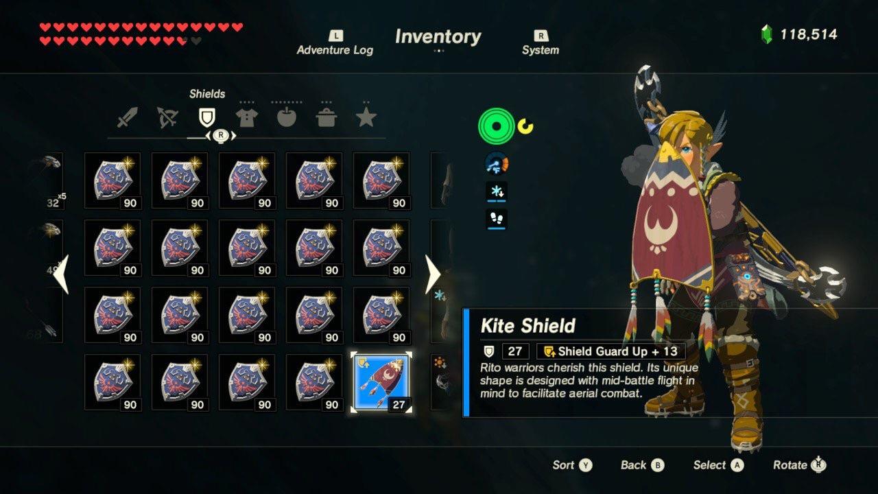 When u gotta make a space for that kite shield that u found in the