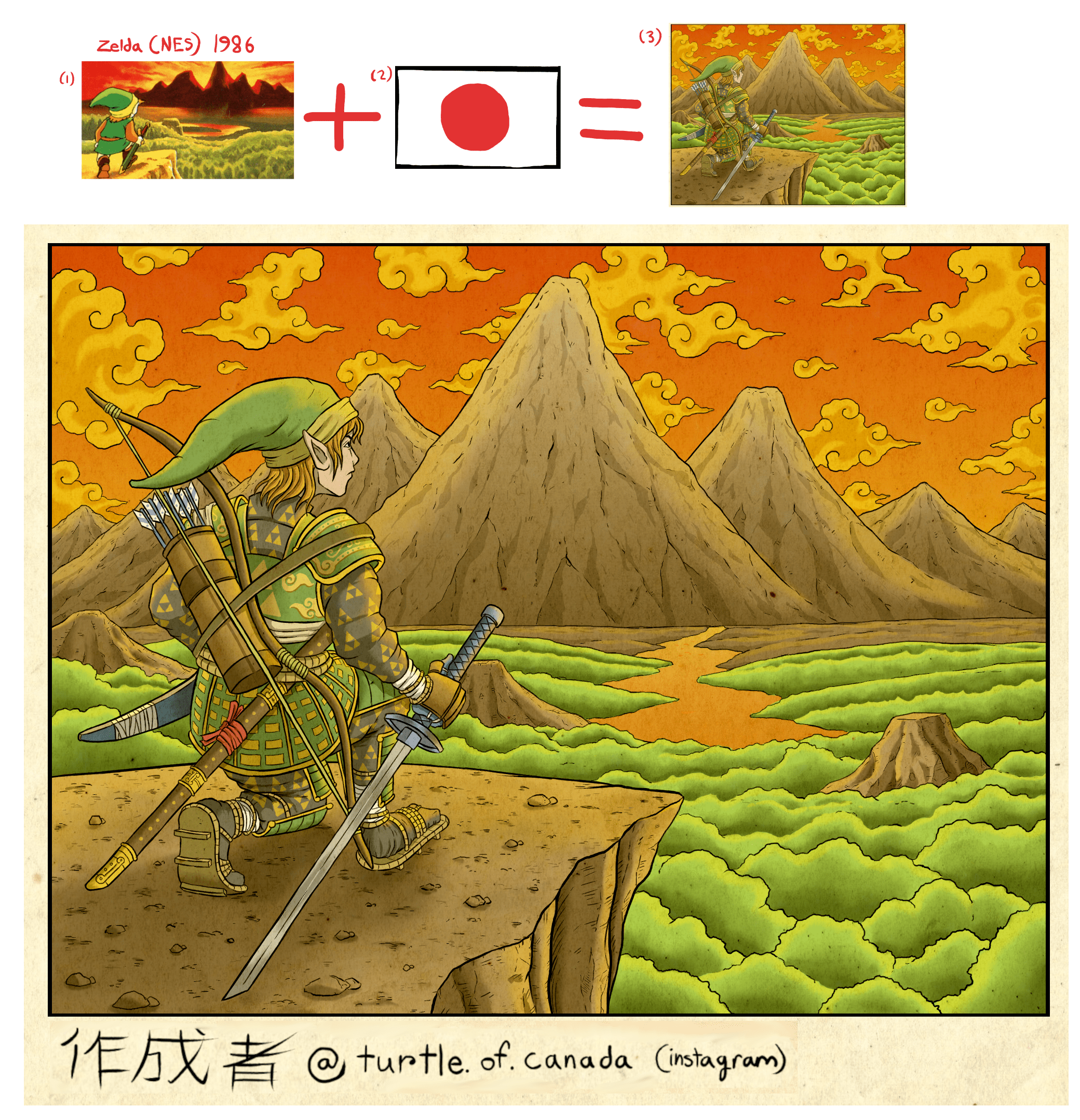 [LoZ] Original Zelda (NES) artwork reimagined in Ancient