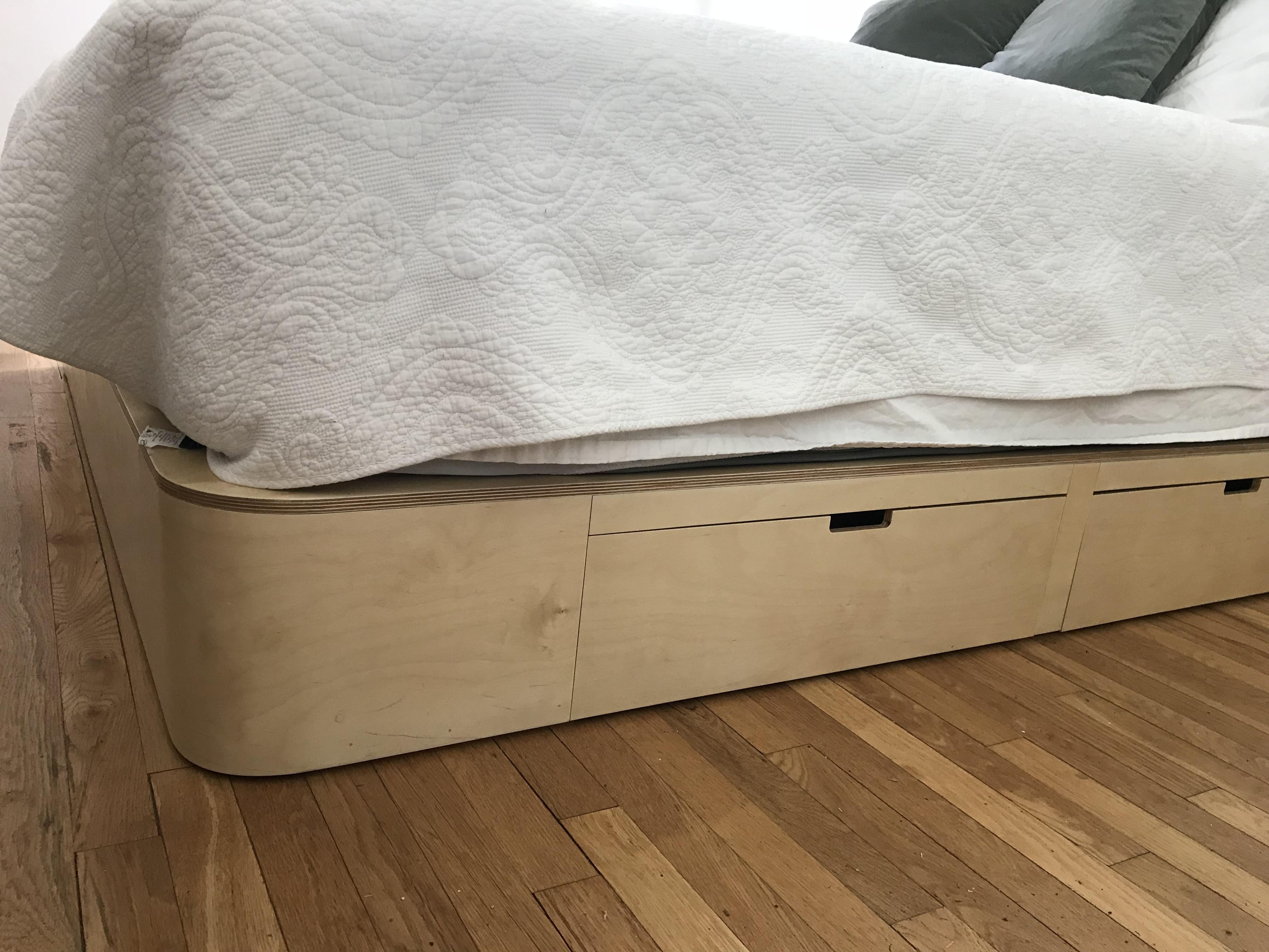 Bedframe, Baltic birch, shellac finish r/woodworking