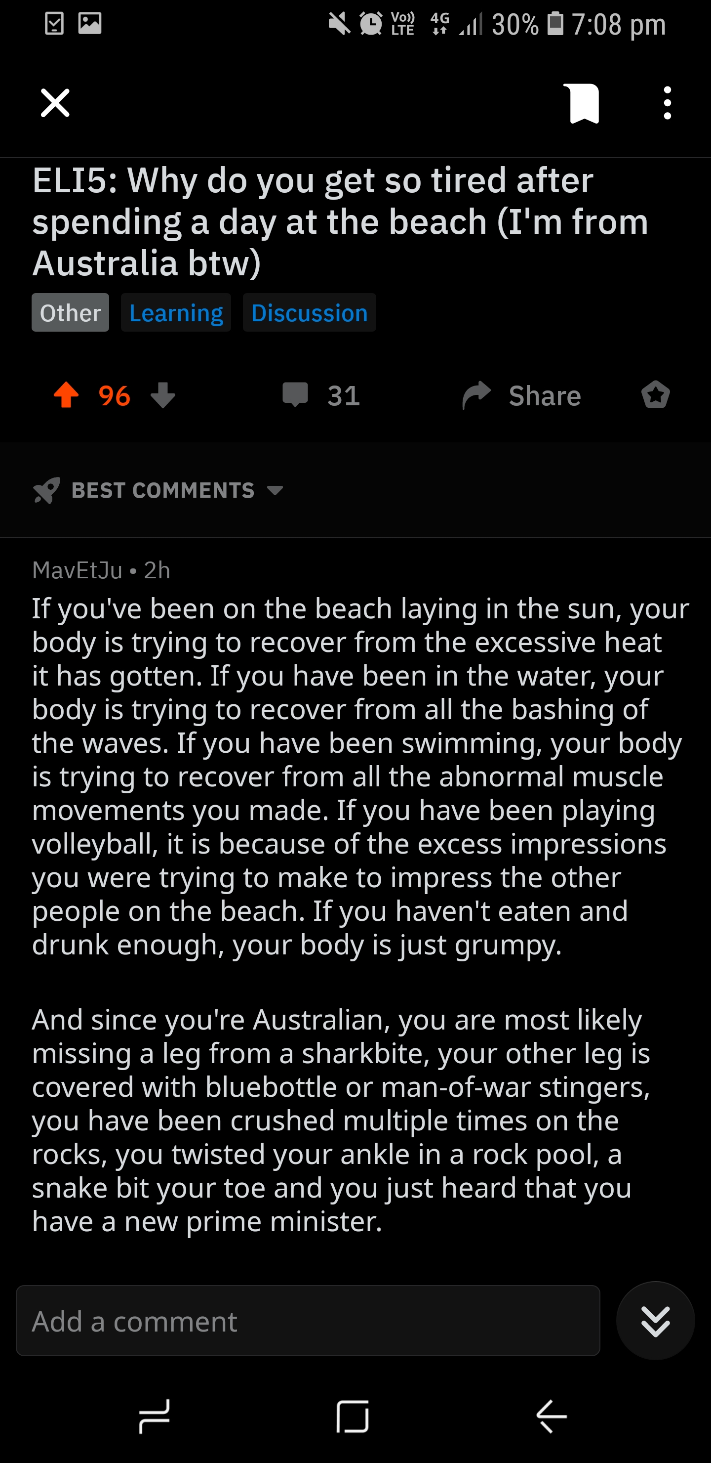 What a gem from ELI5 australia