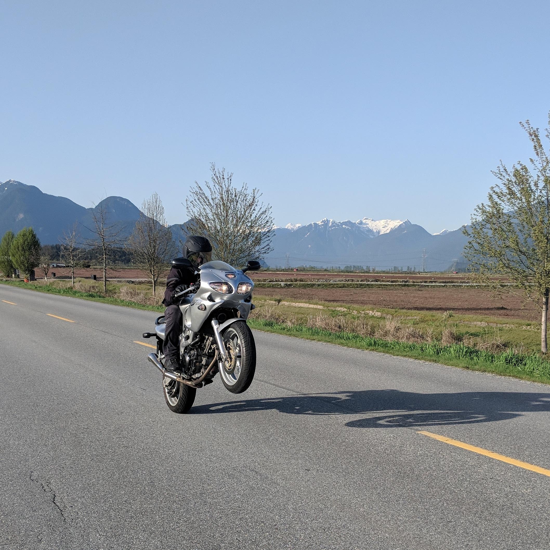 Some whoolie practice today Vancouver BC, Canada r/motorcycles