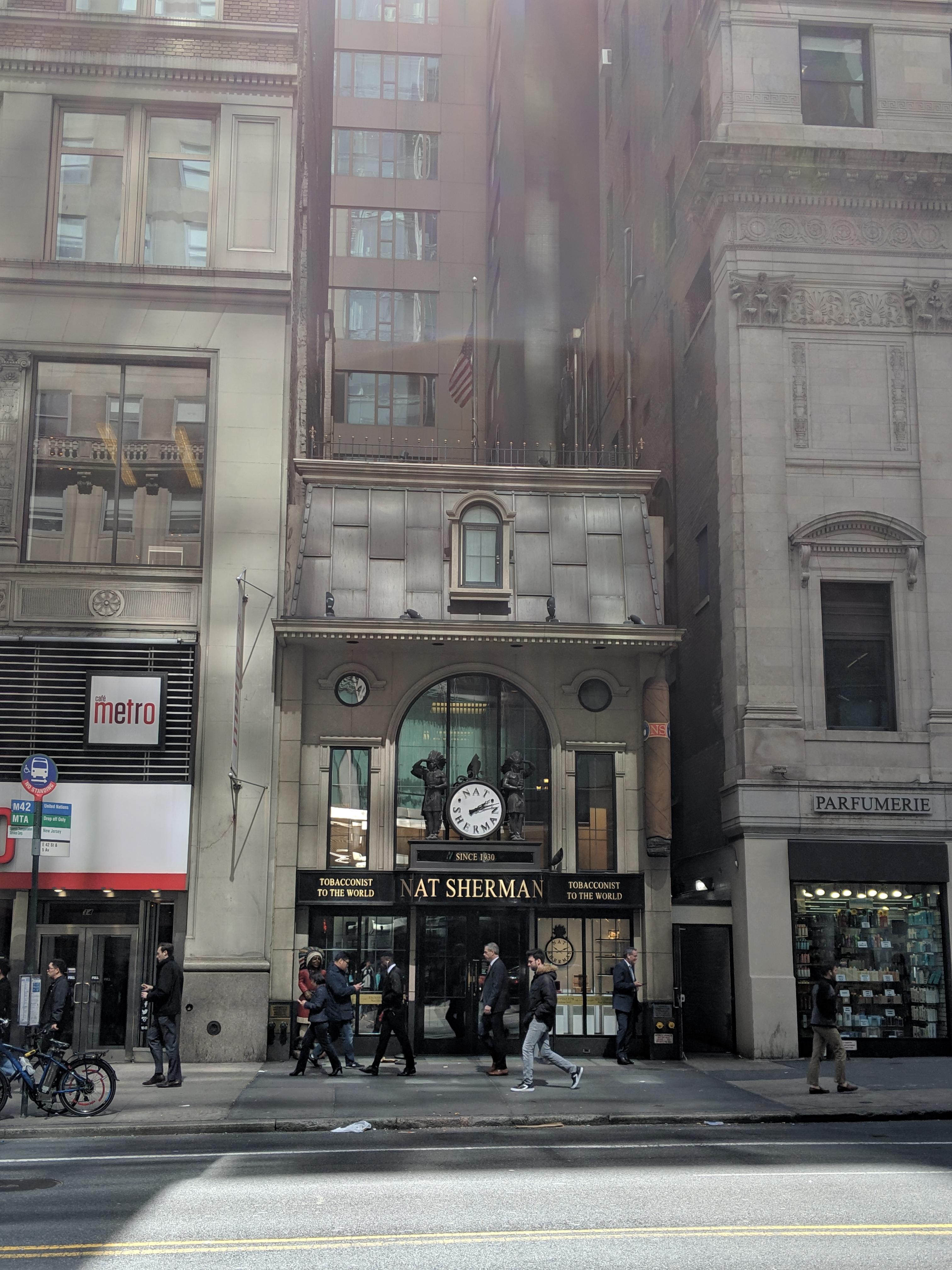 In New York, visited the famous Nat Sherman store. I'm kinda amazed how