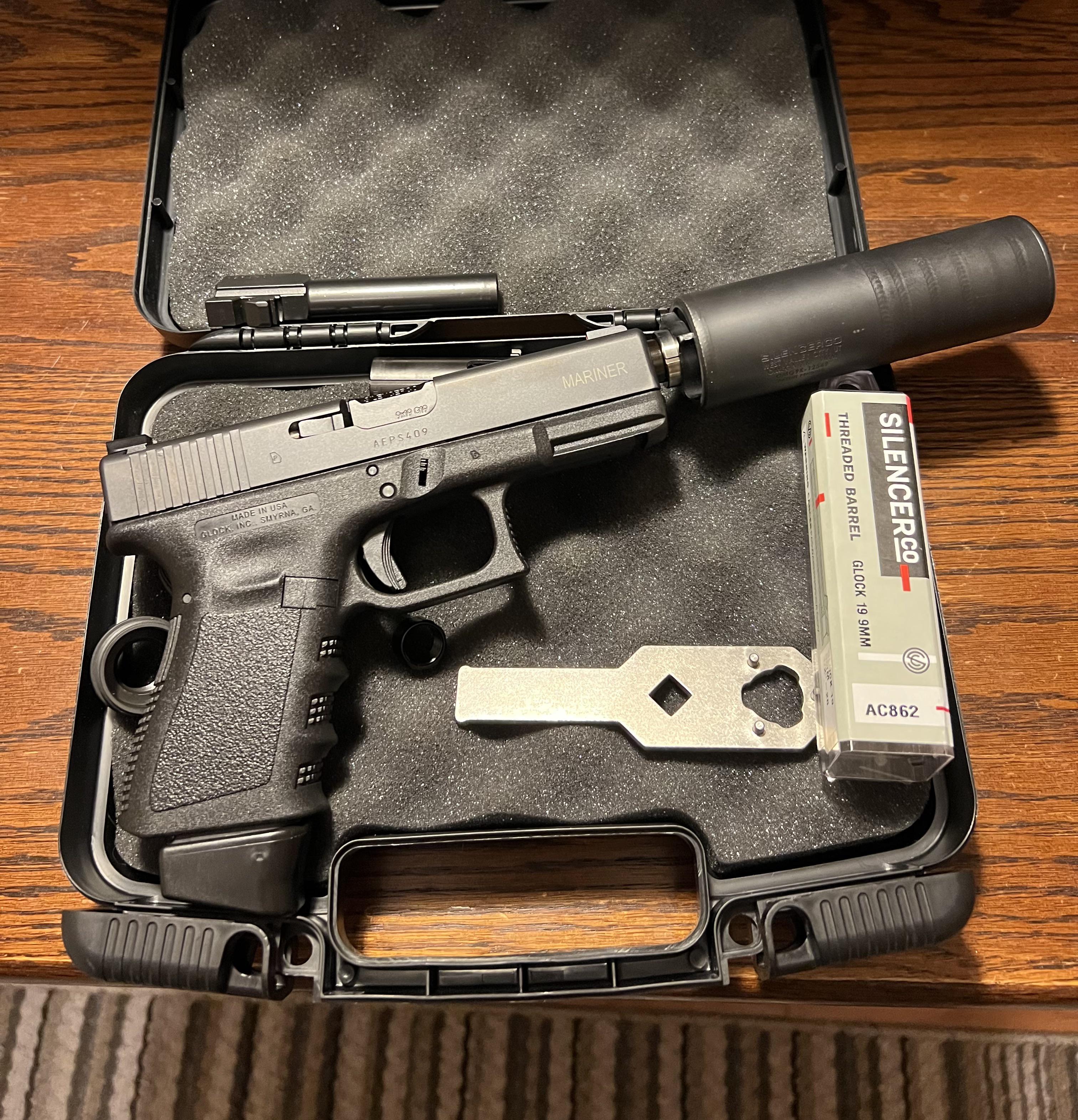 G19 with silencerco barrel and omega 9k. r/NFA