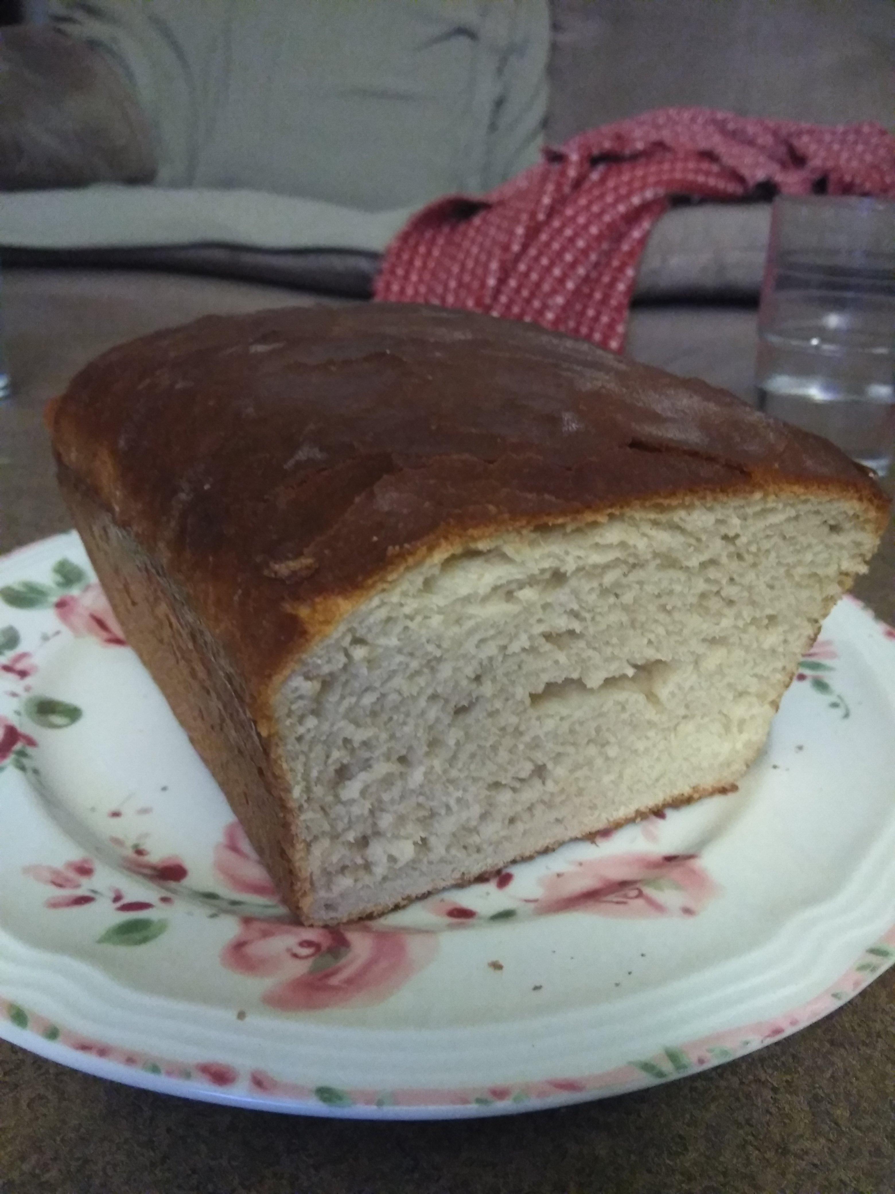 Fresh butter top bread from the oven... I love how the crust turned out
