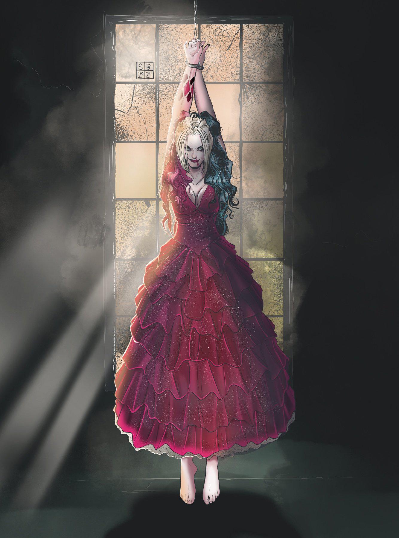 The Suicide Squad Harley Quinn Red Dress Margot Robbie, 43 OFF