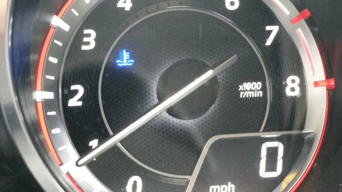 This little blue light appears every morning when it's cold. Should I