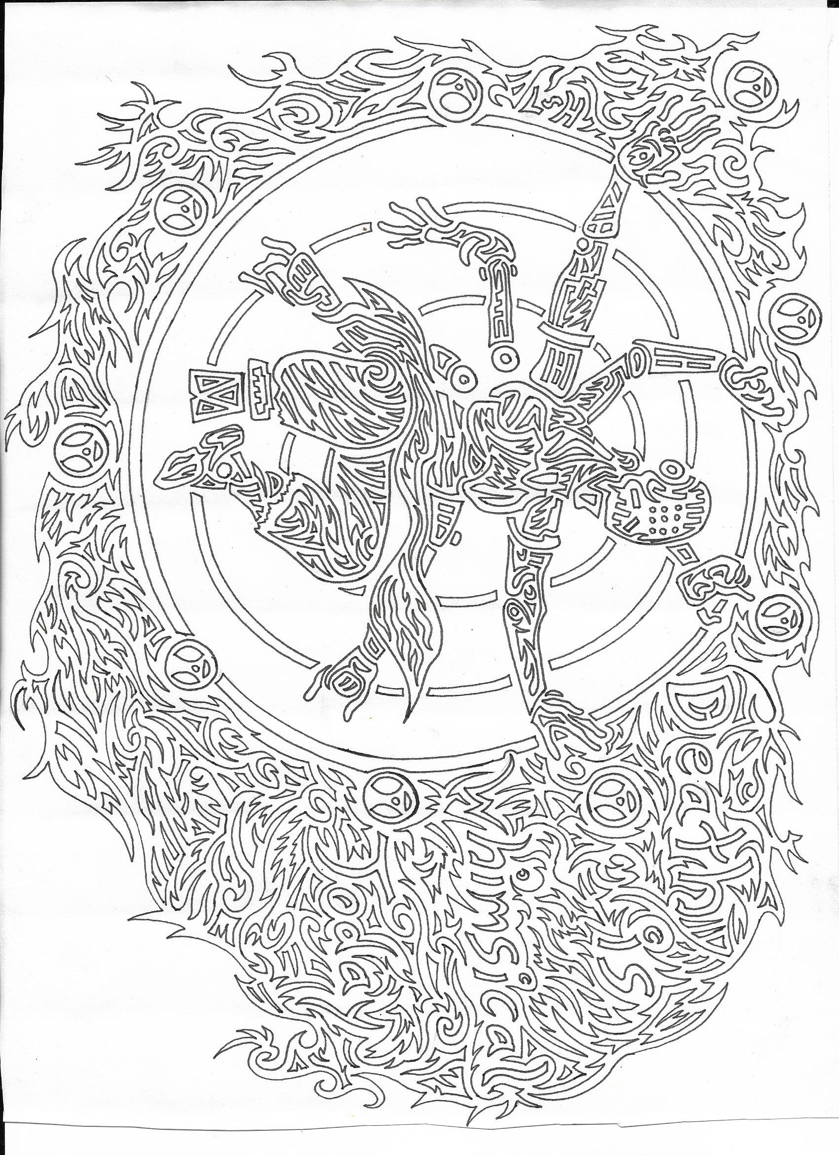 Zenyatta Coloring Page Scanned!! r/gaming
