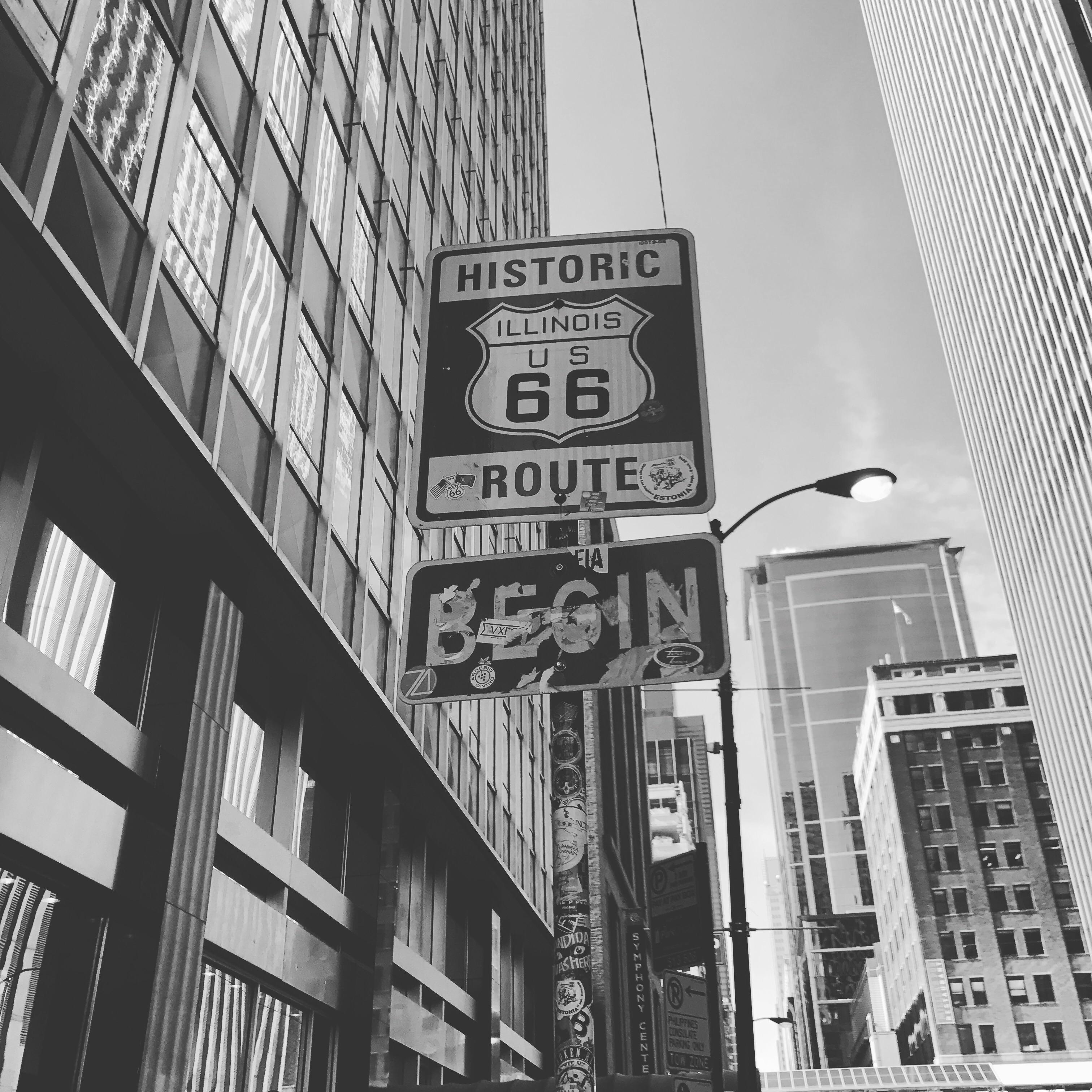 Beginning of Route 66 in Chicago. route66