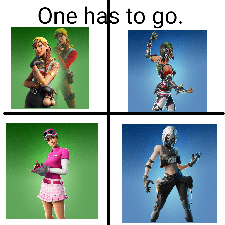 Felt like this could be interesting. 'Sweat' skins, one has to go. r