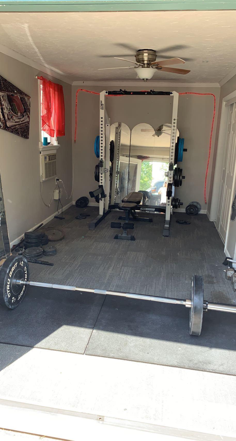 Pretty cheap hope gym. Lots of handmedown equipment but I’ve spent about 11001200 total