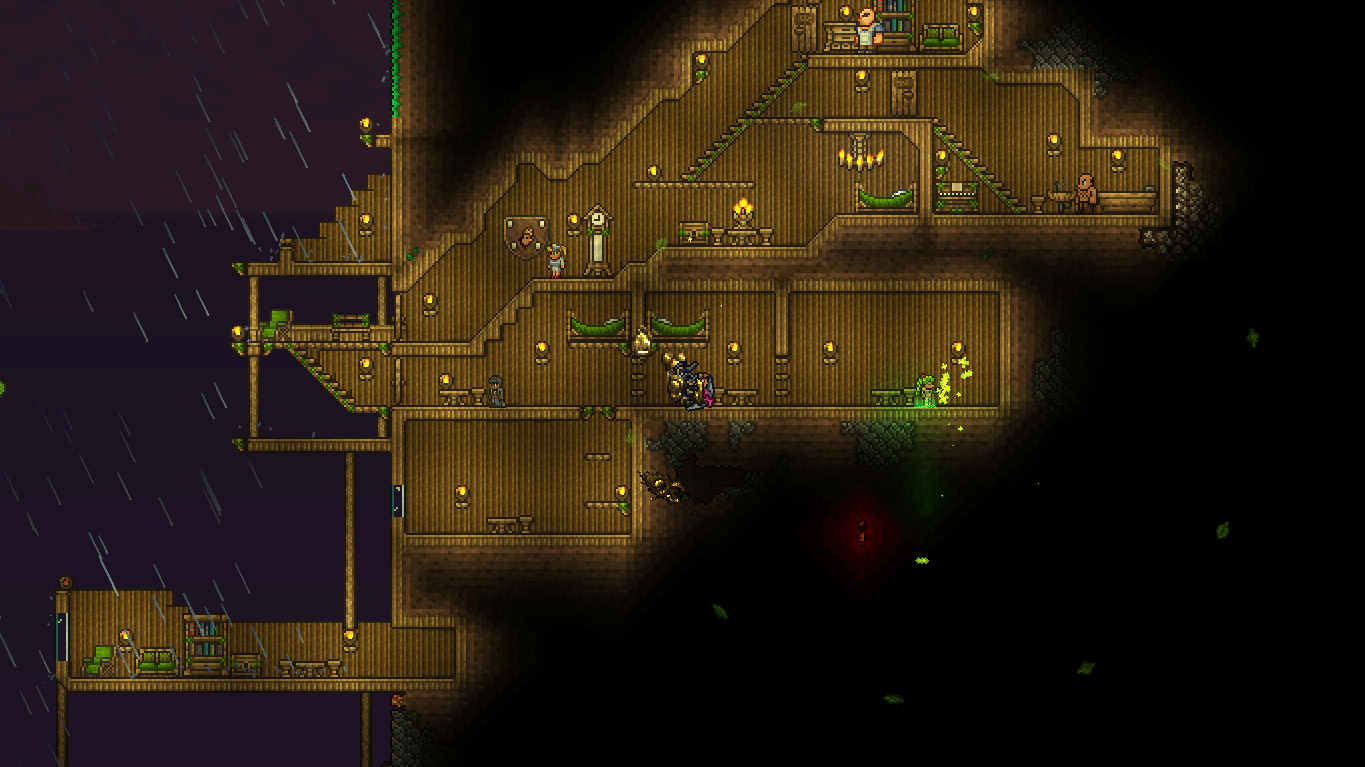 Better version of my previous palm wood house r/Terraria