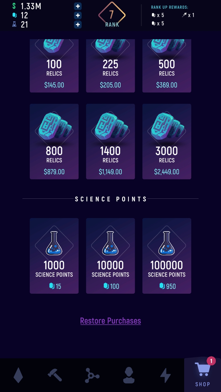 What is the purpose of the science points? r/ExoMiner