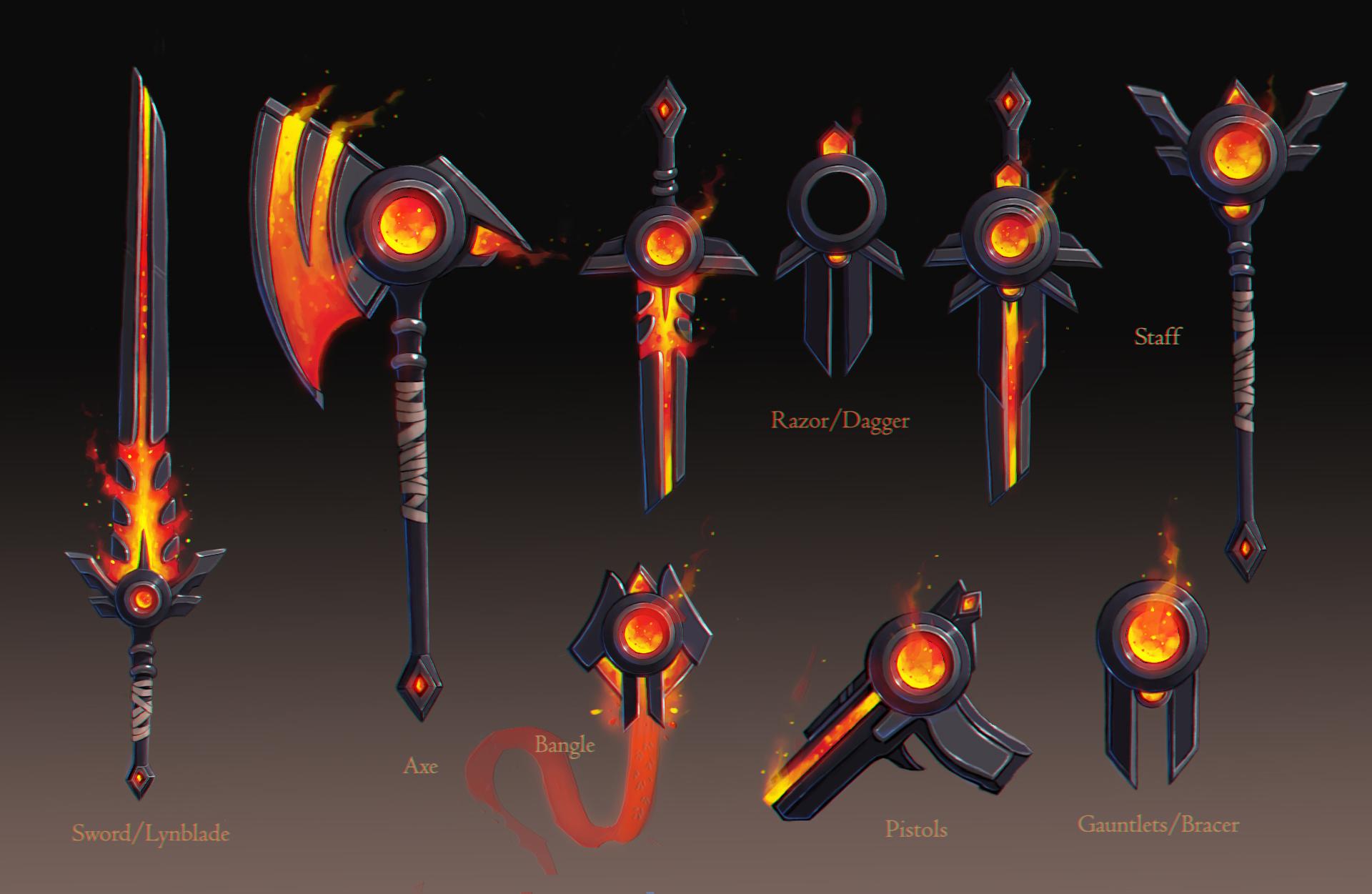 2018 Cosmetic Design contest weapon design bladeandsoul