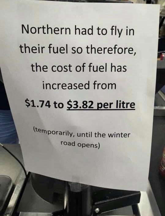 If you ever complain about gas prices in Winnipeg, check out Poplar