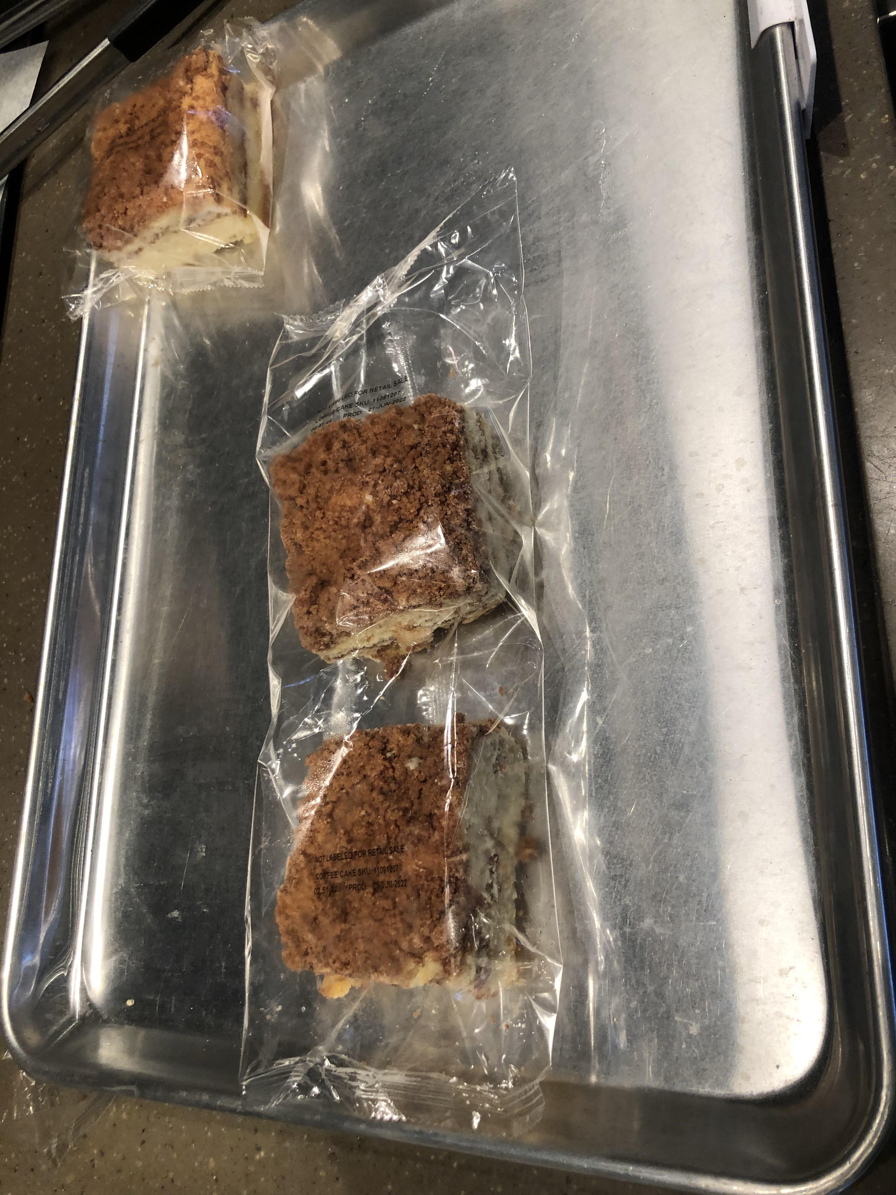 Two cinnamon coffee cakes in one package. starbucks