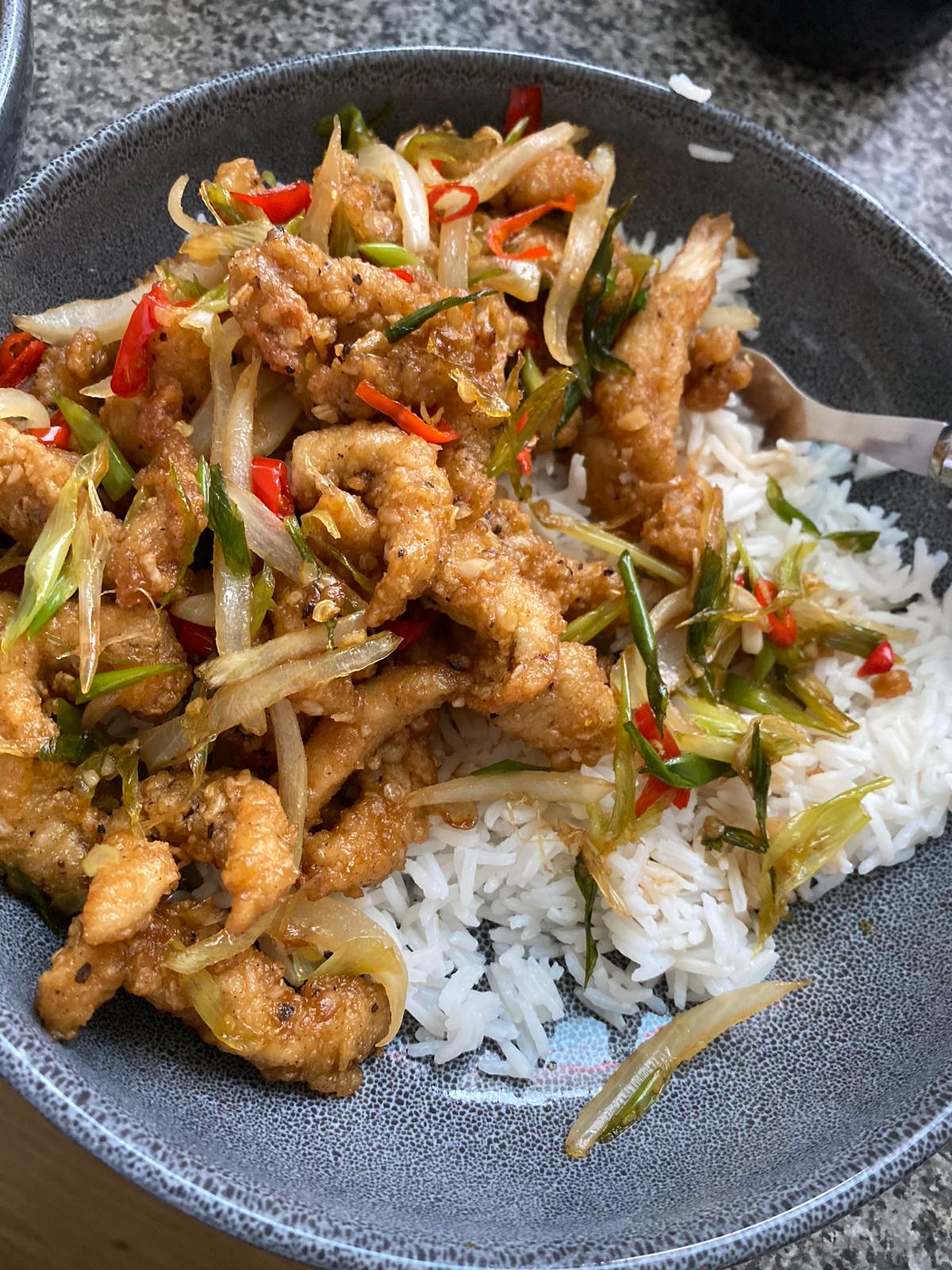 Medicated salt and chilli chicken using infused olive oil 🔥 🥴😵 r