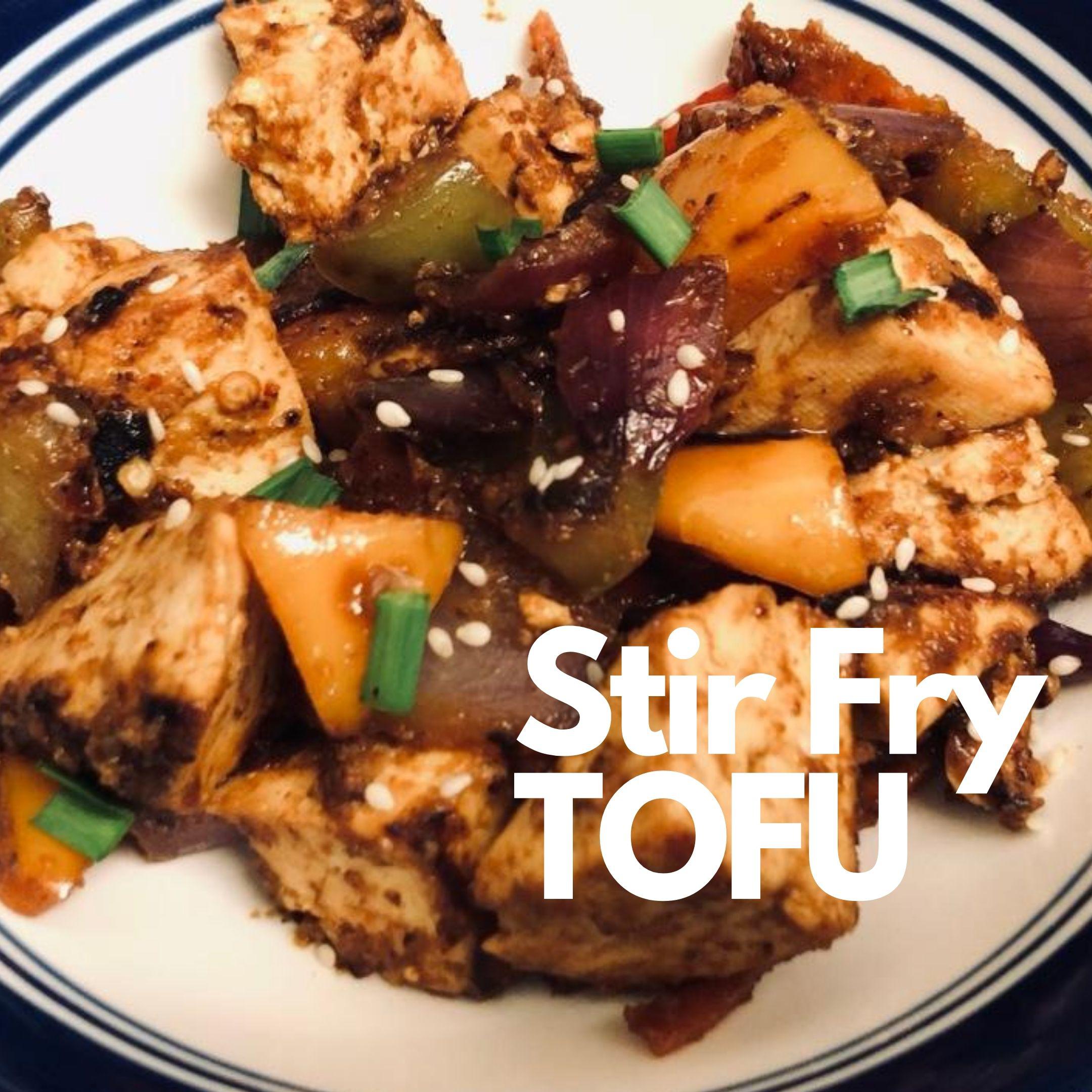 Tofu Stir Fry Easy Low Carbs Vegan Recipe veganrecipes