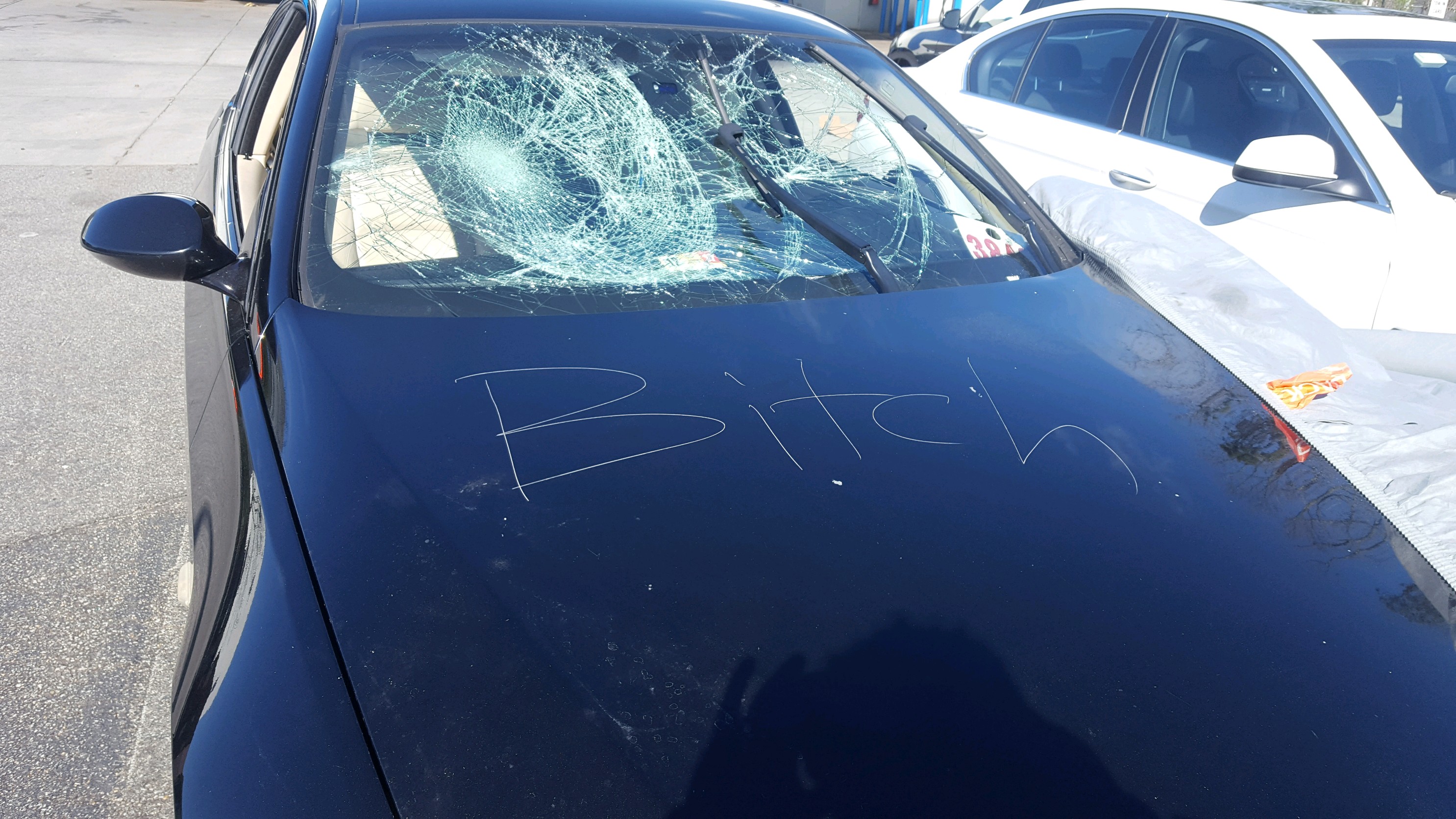 Just rolled in for a new windshield and paint job. r