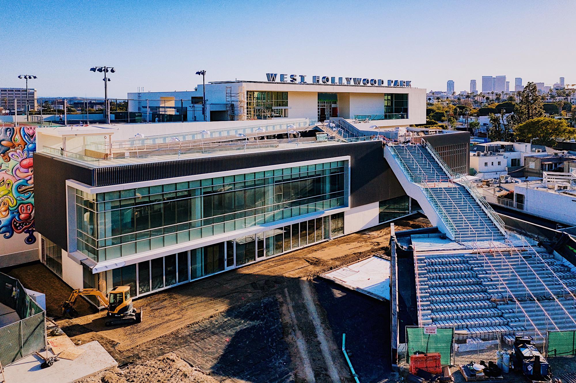 West Hollywood Park Aquatic and Recreation Center (ARC) nearing