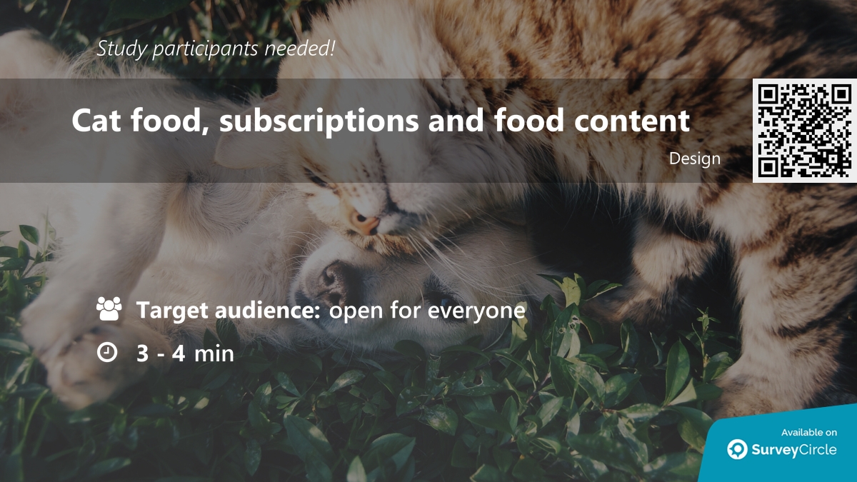 Cat food r/SurveyCircle