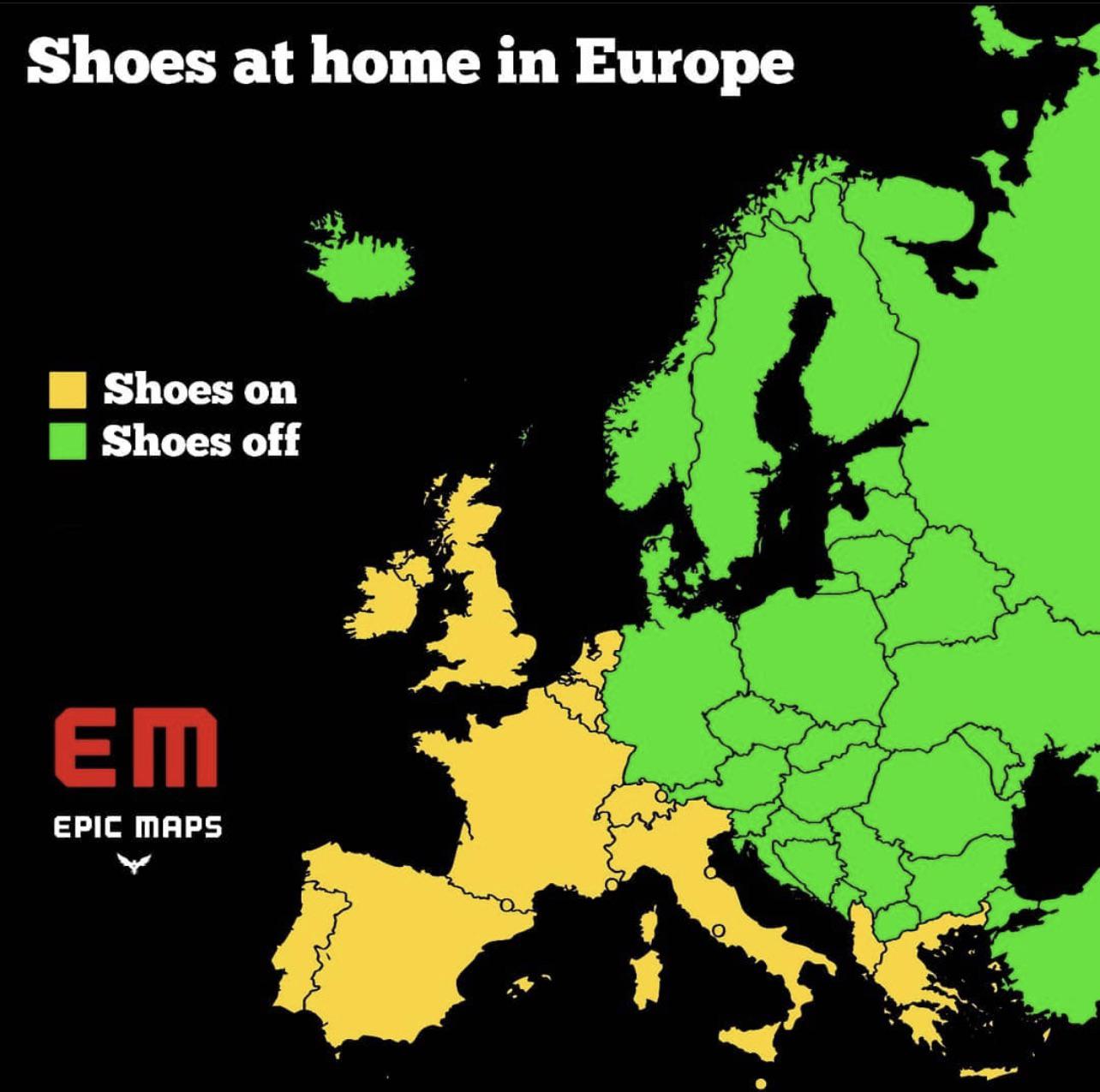 Do you wear shoes at home? 👀👟 r/MapPorn