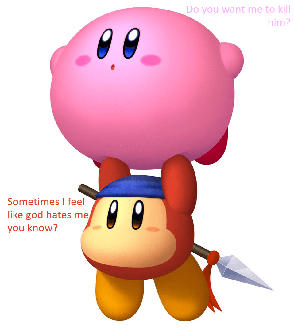 bandana dee and kirby have a totally normal talk about life r/Kirby