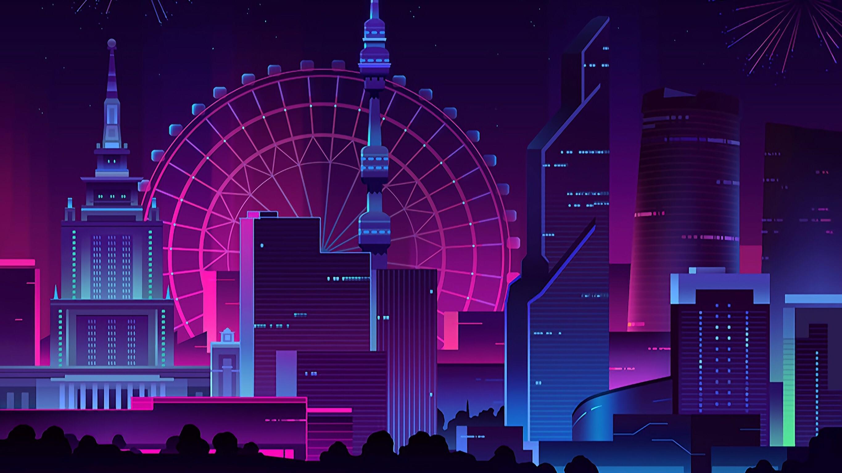 Neon City wallpaper r/outrun