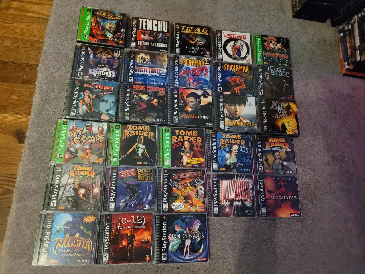 Picked up a lot of good hidden PS1 gems and other well known games! r