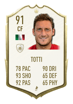 Totti As An Icon On Fifa 21 Fifa