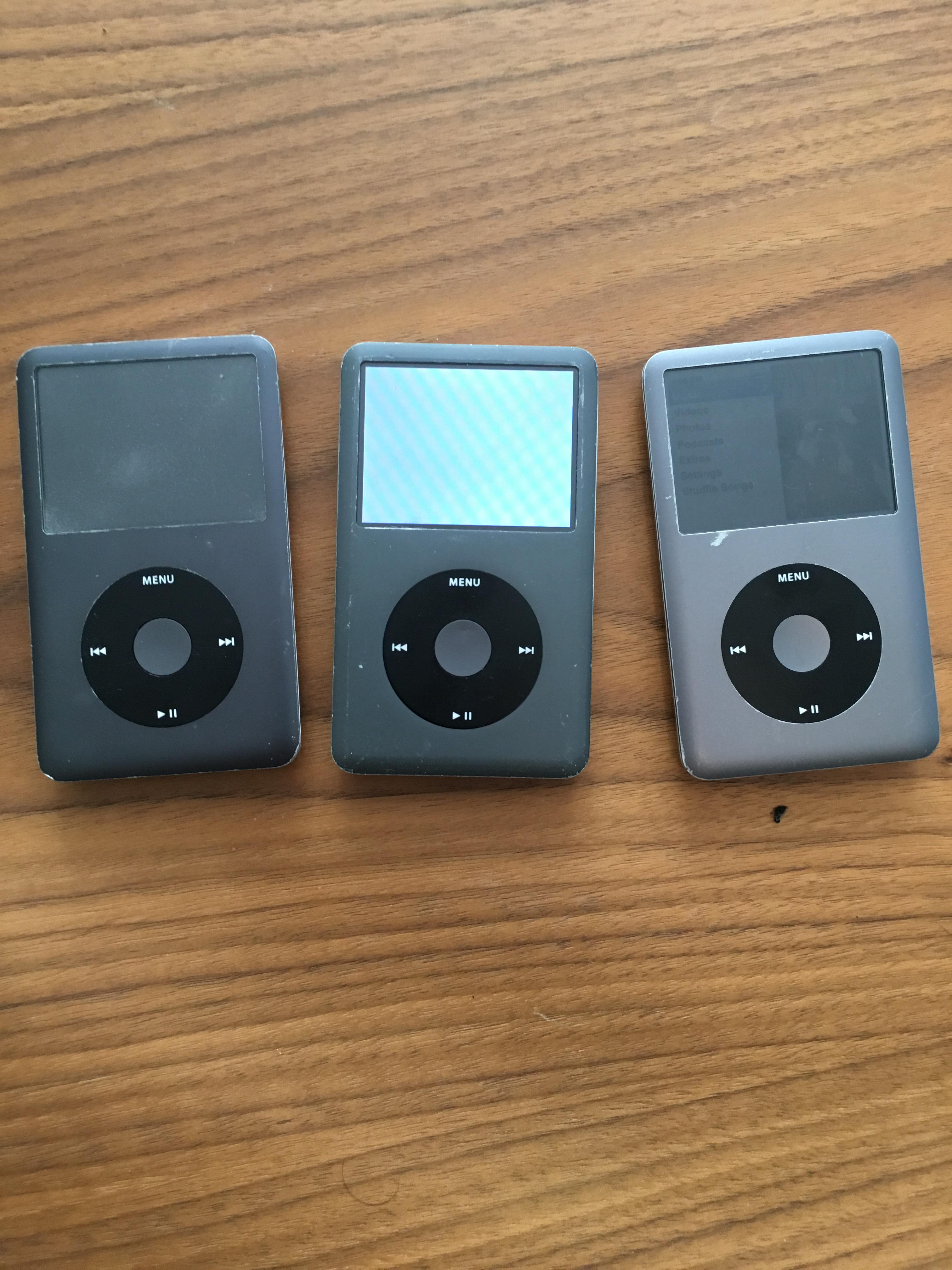 what the h*ck do I do with these 3 broken ipods r/IpodClassic
