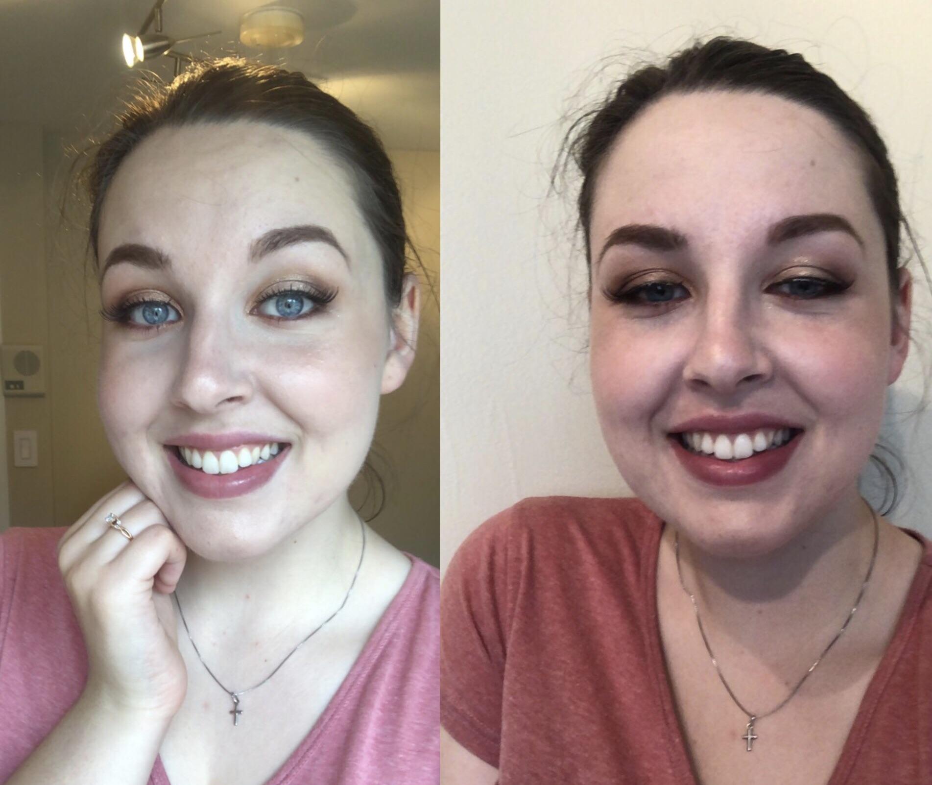 Just did my first DIY wedding makeup trial! CC and appreciated