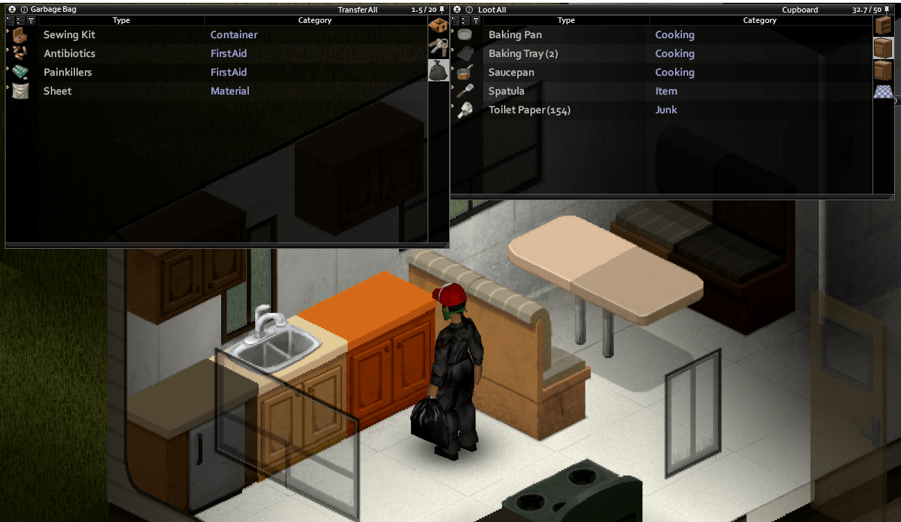 Found a TP Hoarder in the Muldraugh Trailer Parks projectzomboid