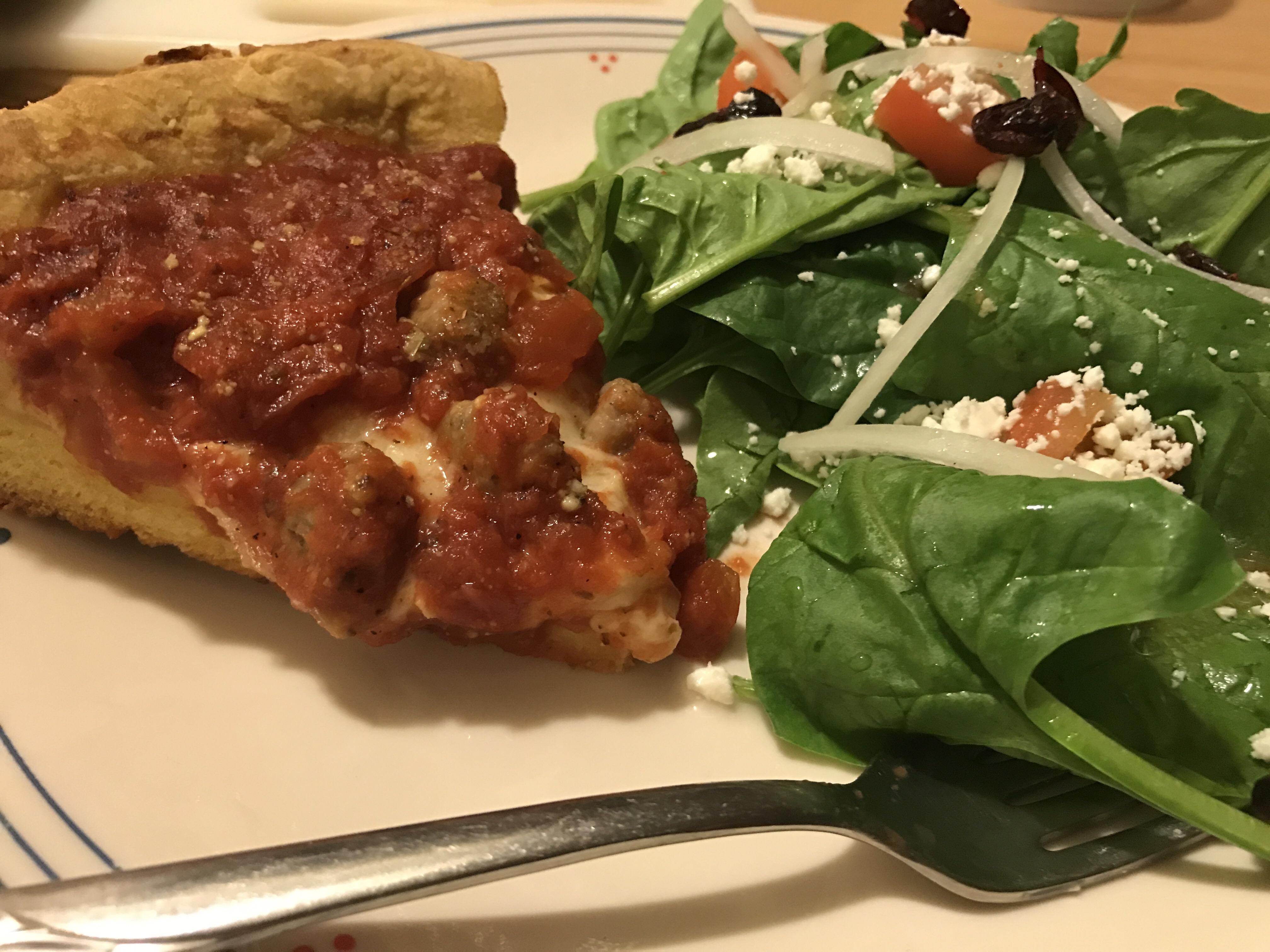 Frozen Gino's East Deep Dish! r/aldi
