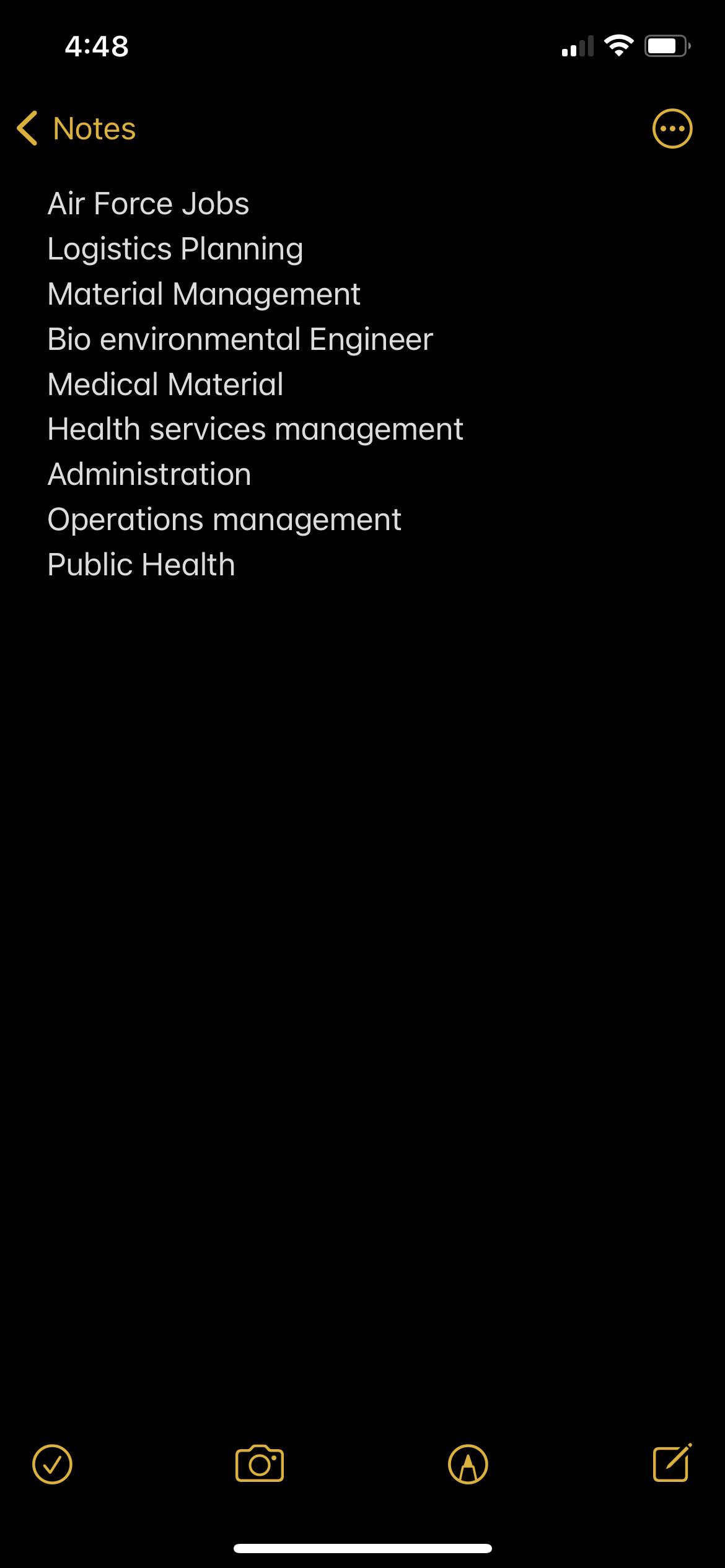 Here’s my job list what are the chances of getting any of the jobs on