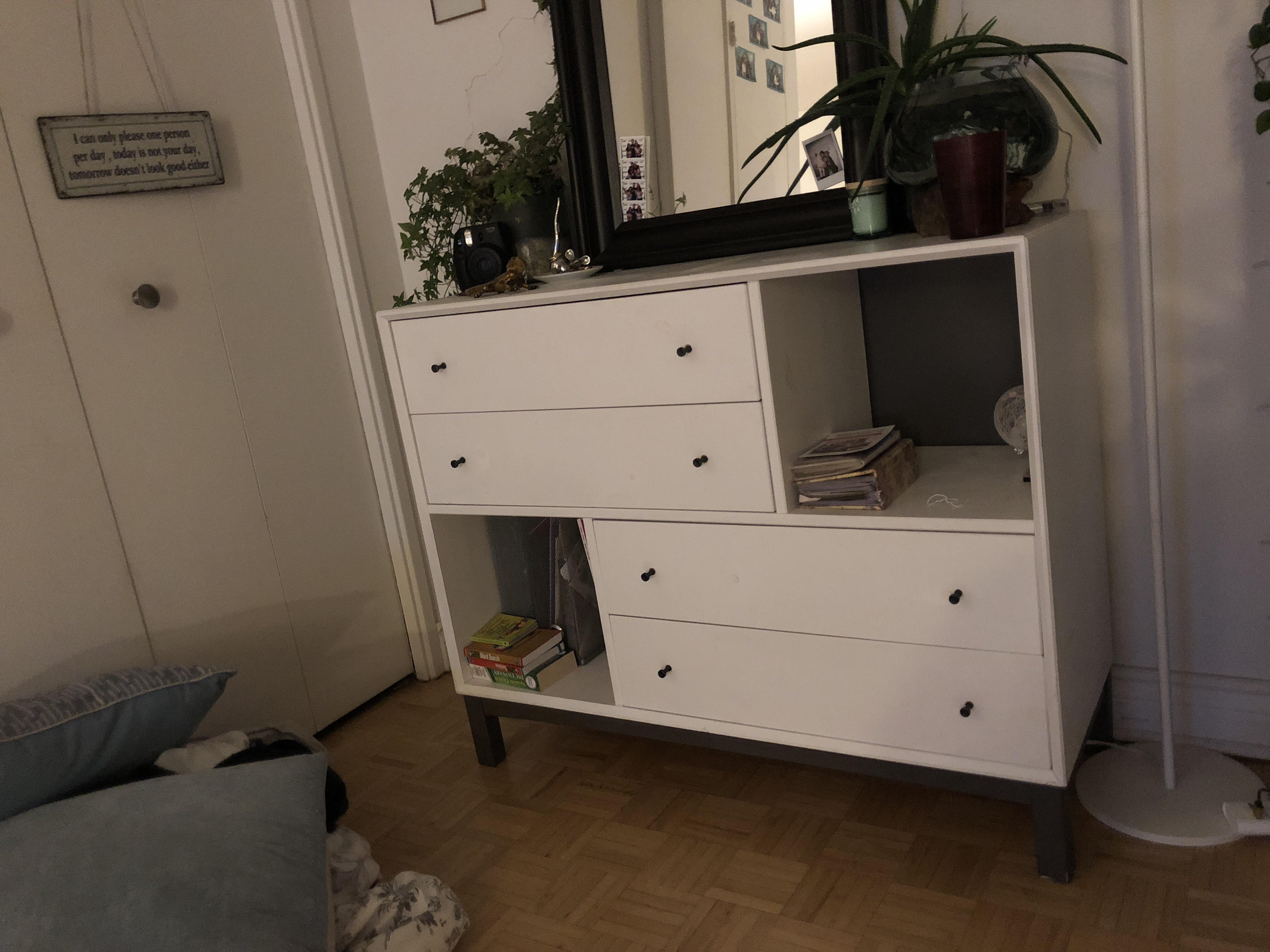Can anyone help me identify this IKEA dresser? It came bare, I painted it white and added the