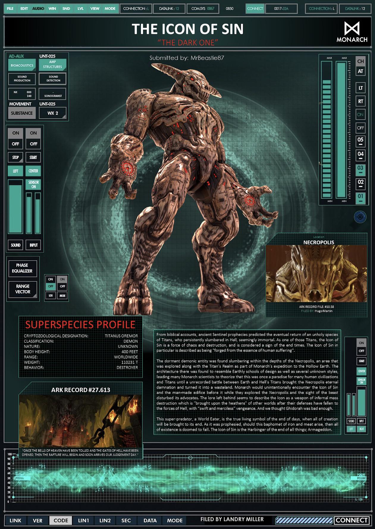 Monarch Titan Profile The Icon of Sin Monsterverse