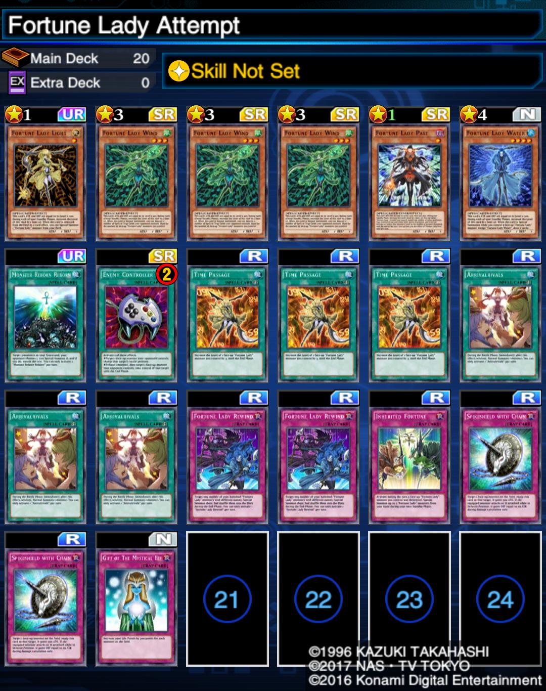 [Deck] My first attempt at a Fortune Lady themed deck! I'm trying to