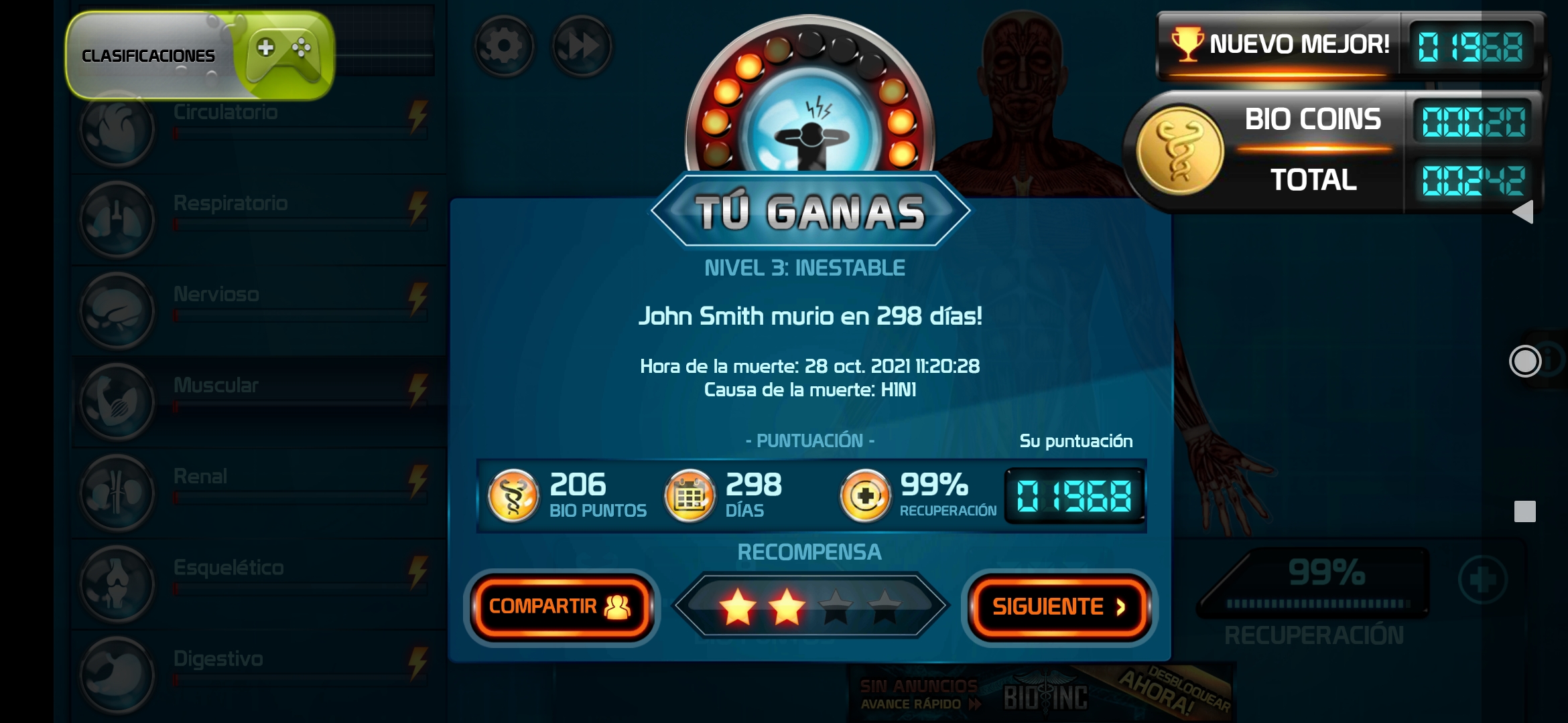 99% Recuperation, that was close (100% end the game) : r/gaming