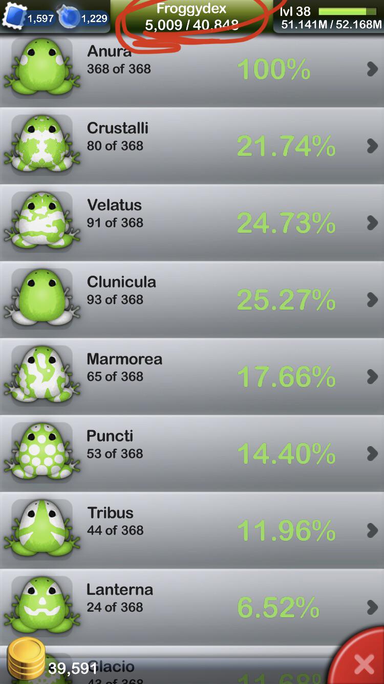 5000 froggies in the froggydex!! 😁 r/Pocketfrogs