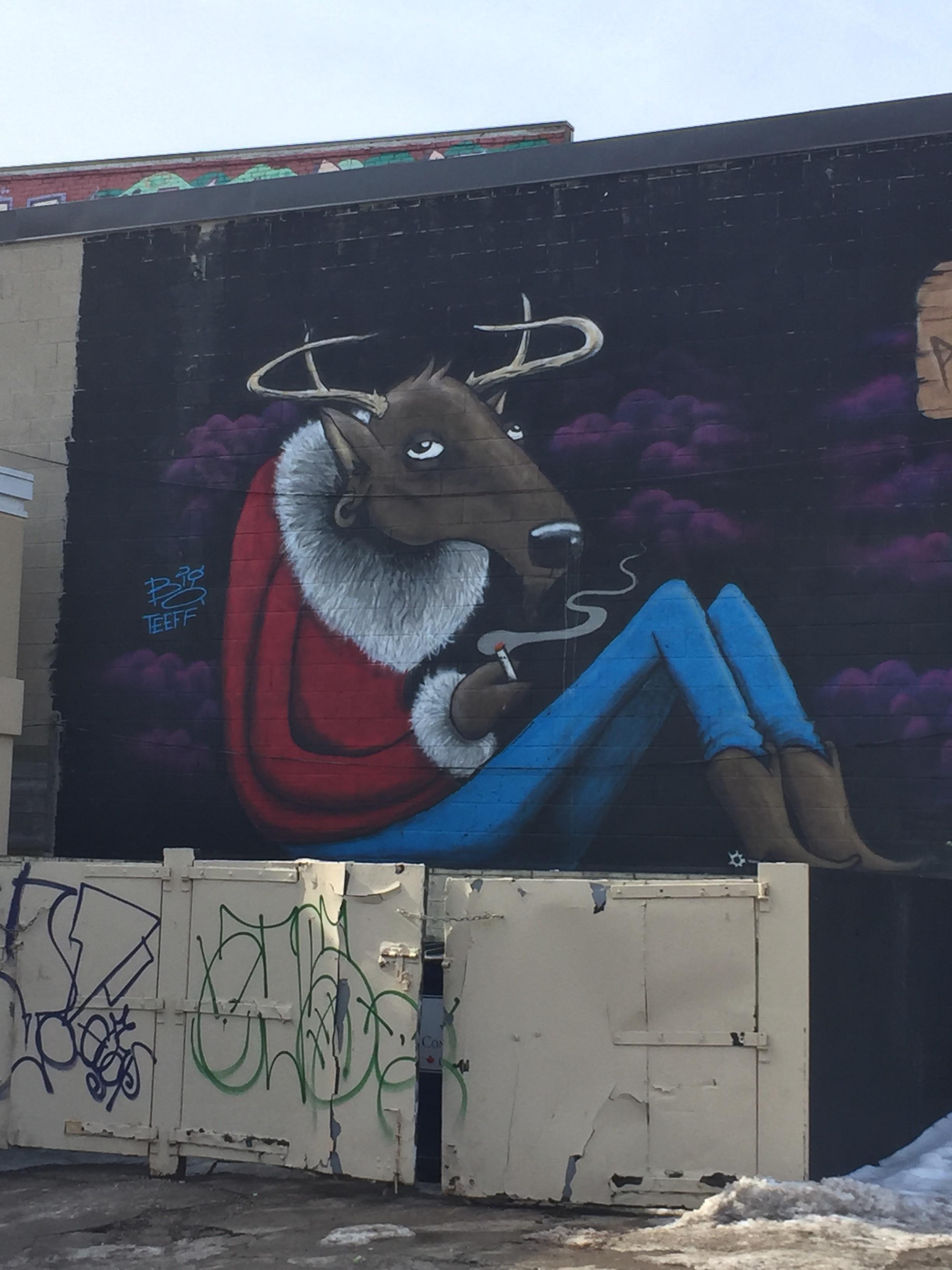 The most Canadian street art I could find in Toronto r/streetart
