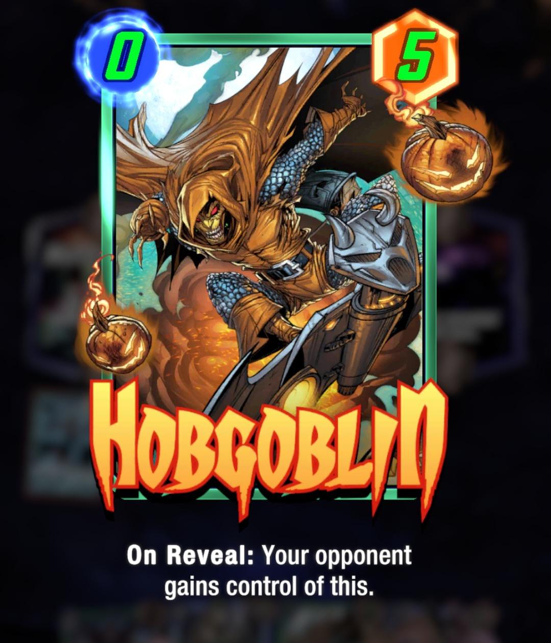 SnapQuizz What caused Hobgoblin's stat changes? r/MarvelSnap