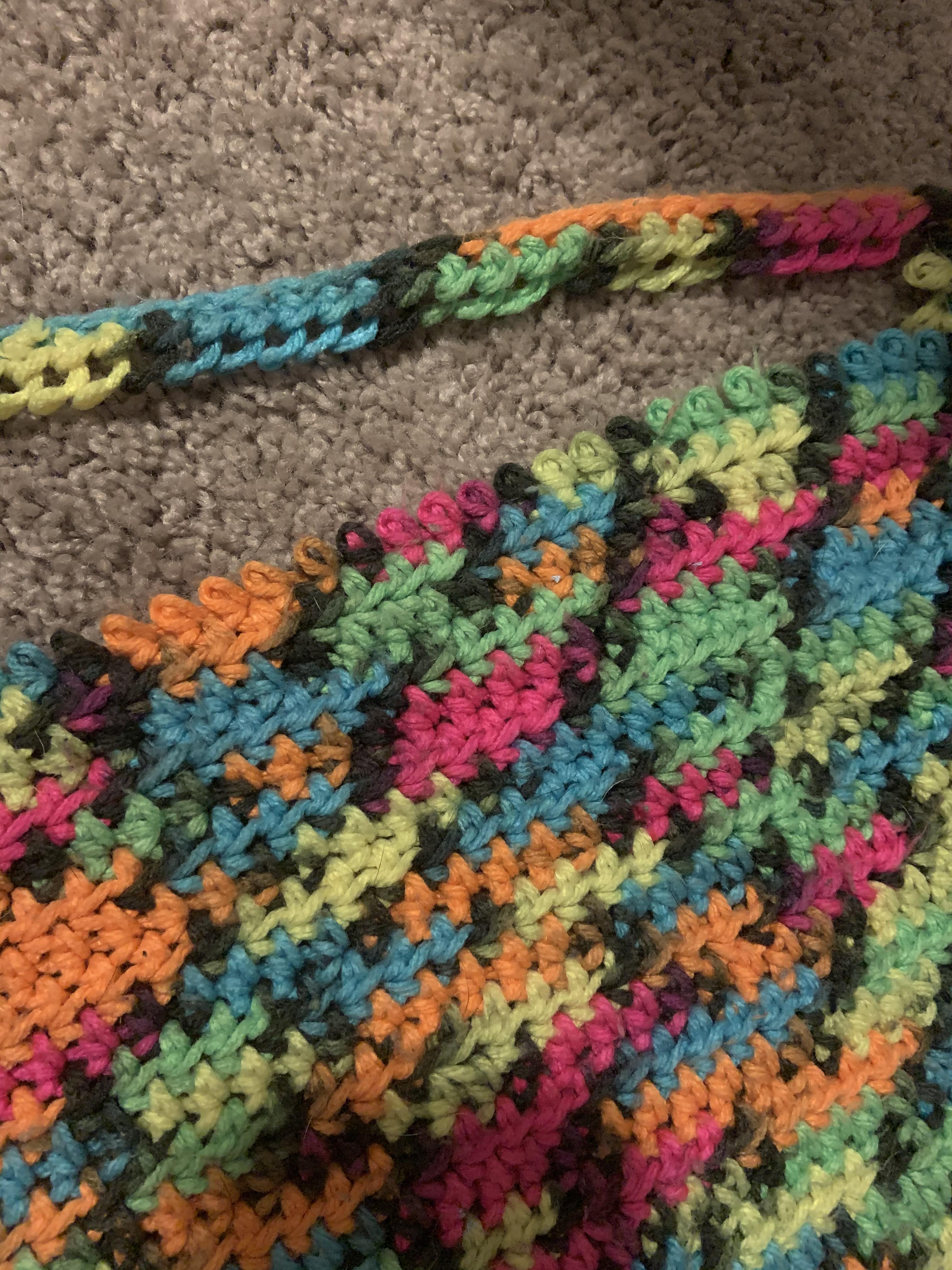 Dogs ripped blanket! Can I save this project if I don’t know hook size