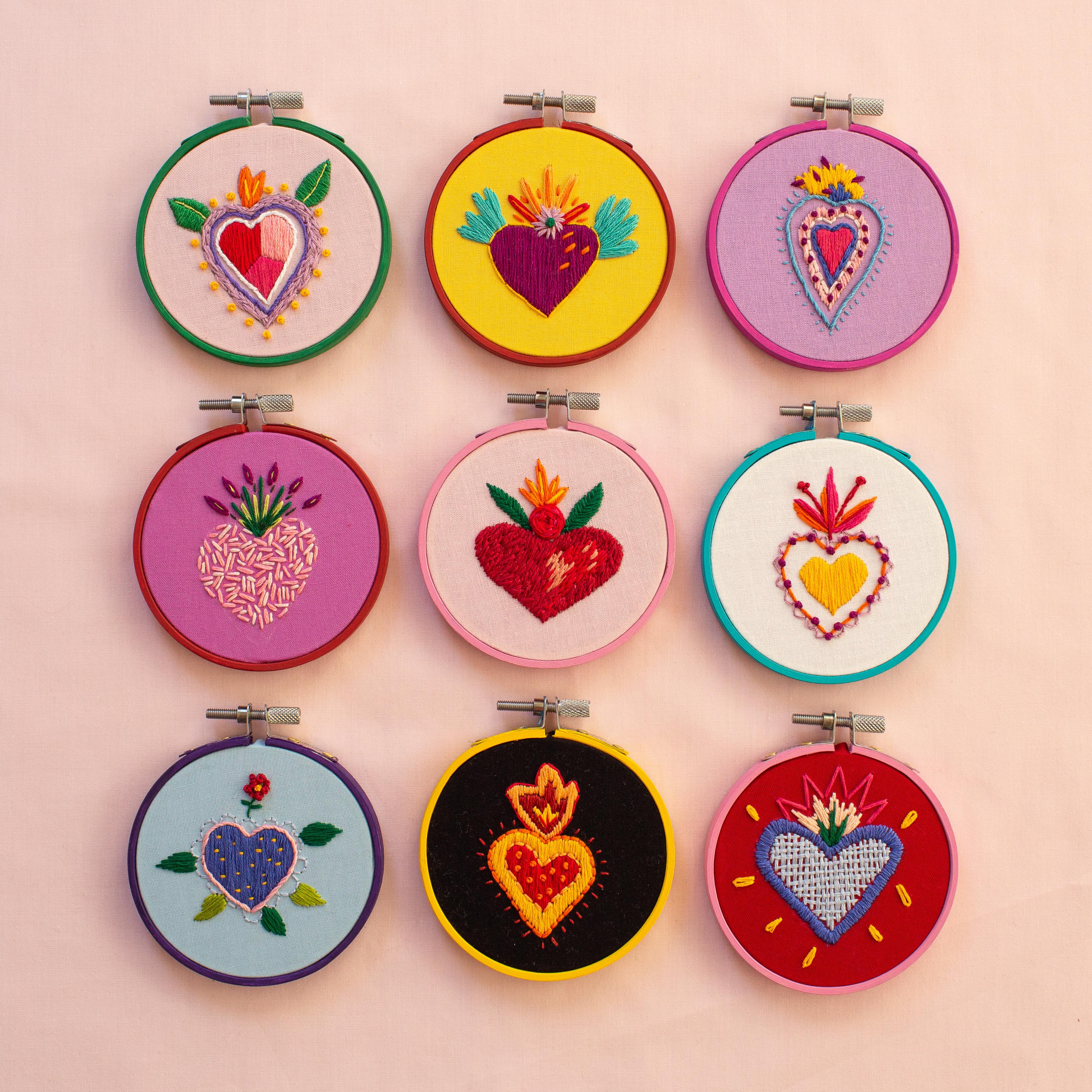 I felt like stitching a heart. And then I kept going... r/Embroidery